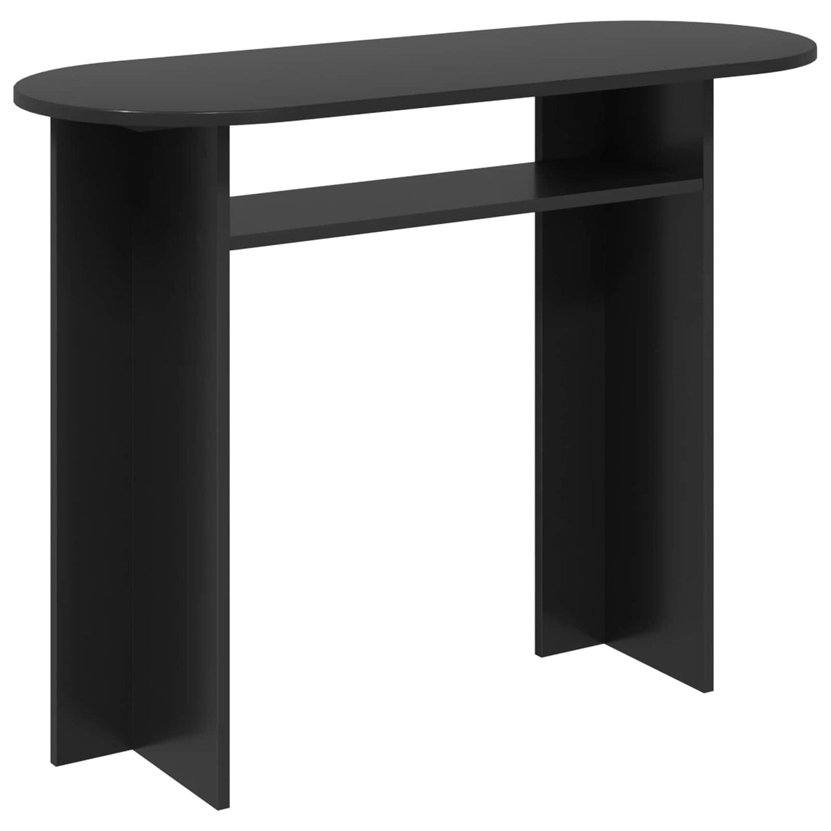 Konsolbord Svart ek 100 x 39,5 x 75 cm Konstruerat trä