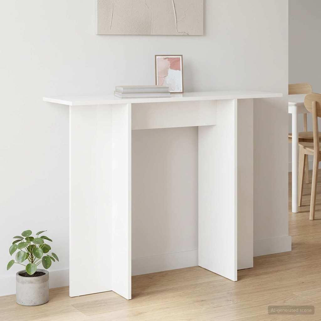 Konsolbord Vit 100 x 30 x 75 cm Konstruerat trä