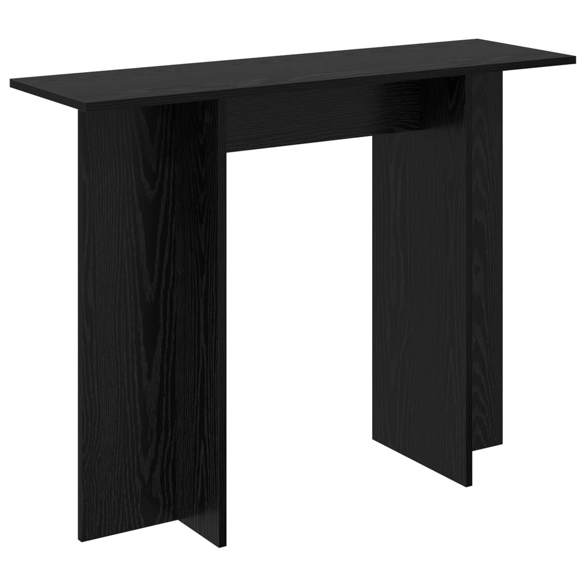 Konsolbord Svart ek 100 x 30 x 75 cm Konstruerat trä