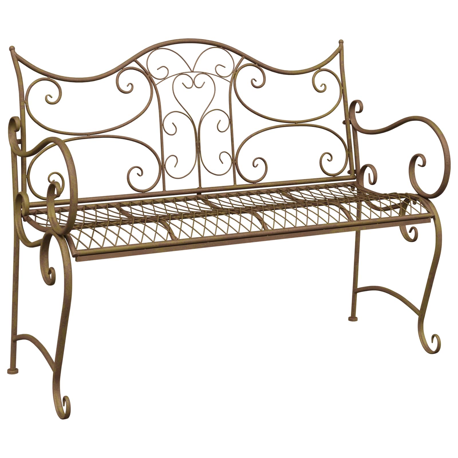 Trädgårdsbänk 2-Antal sittplatser 114 x 56,5 x 90 cm Stål