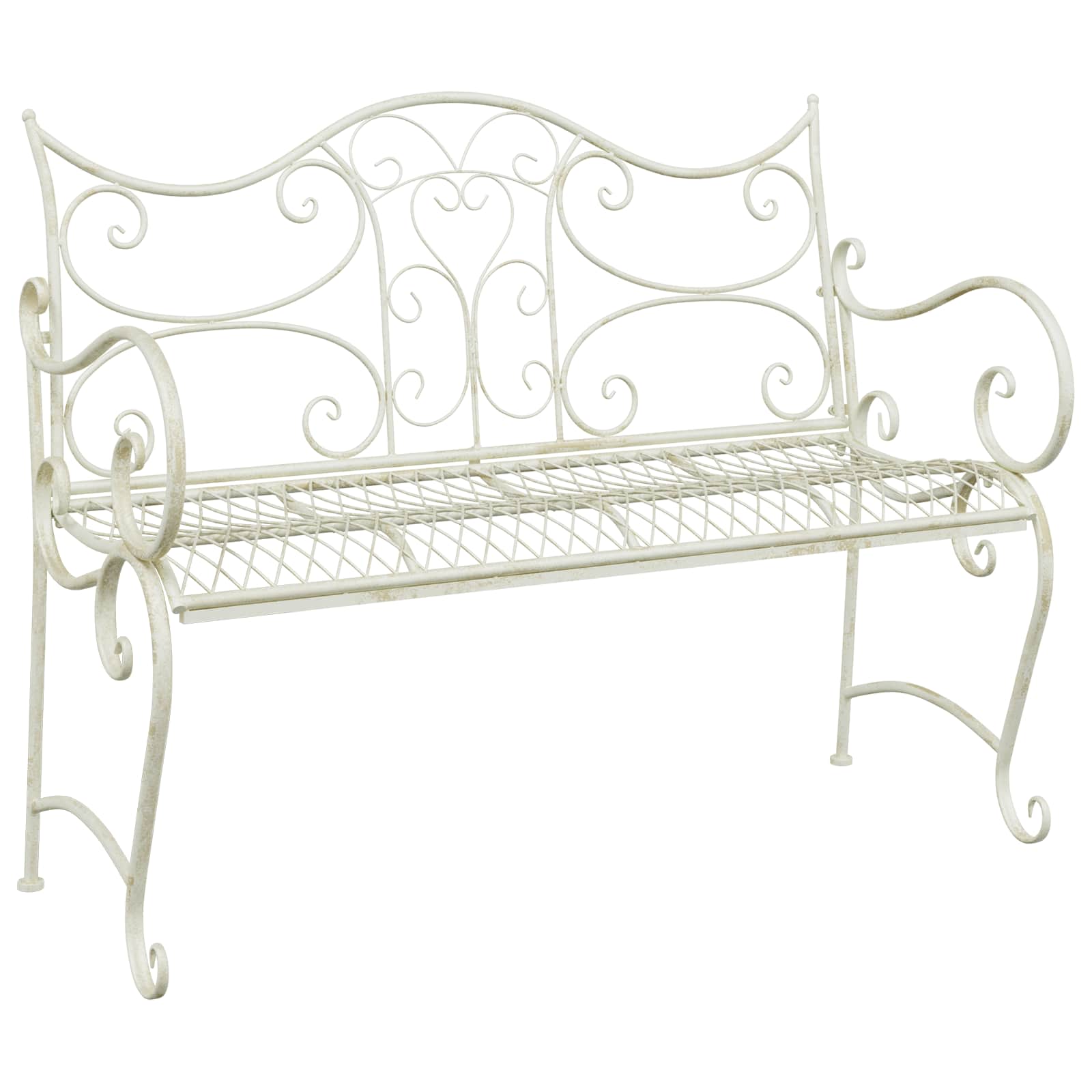 Trädgårdsbänk 2-Antal sittplatser 114 x 56,5 x 90 cm Stål