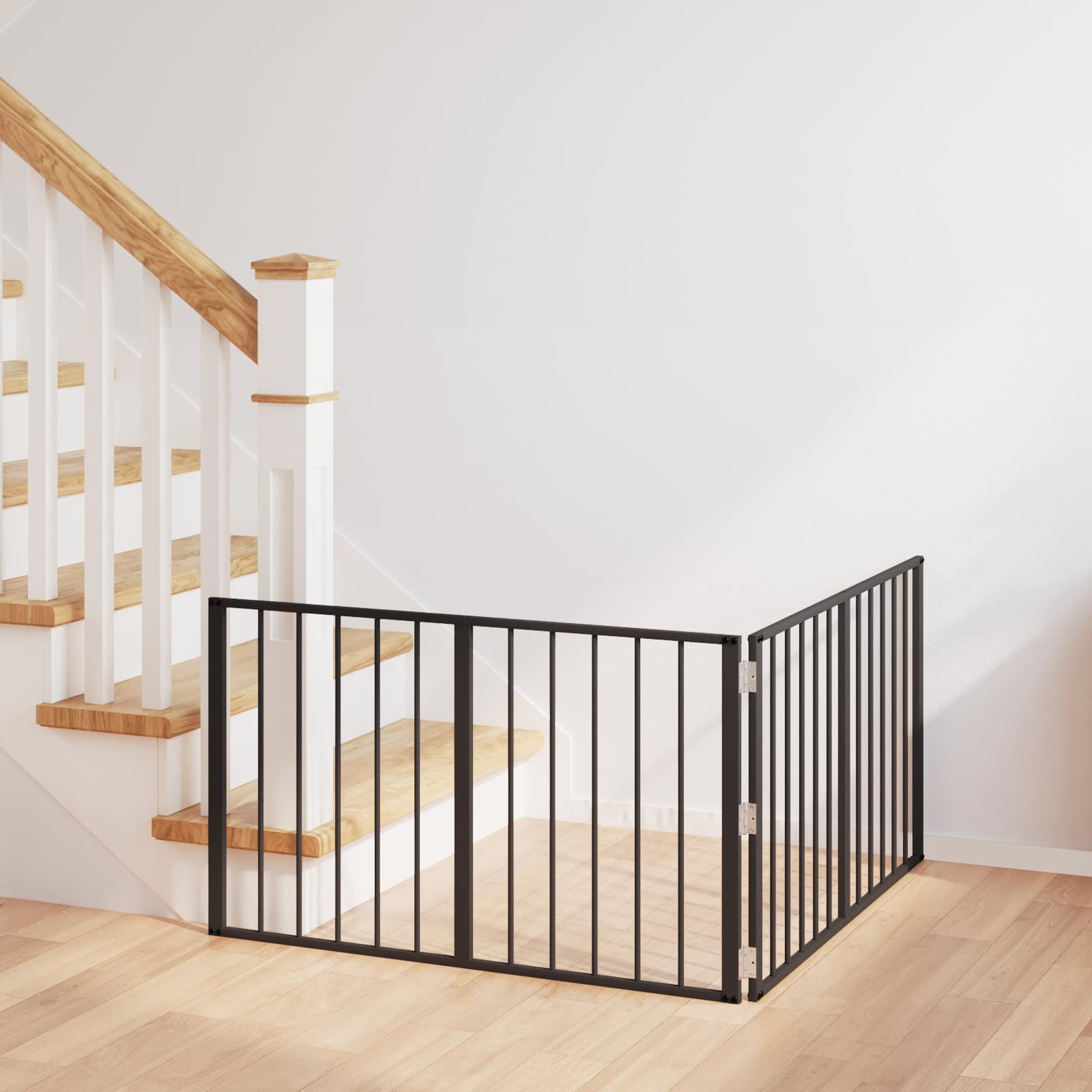 Hundgrind 2 pcs Svart 100 x 60 cm Galvaniserat Stål