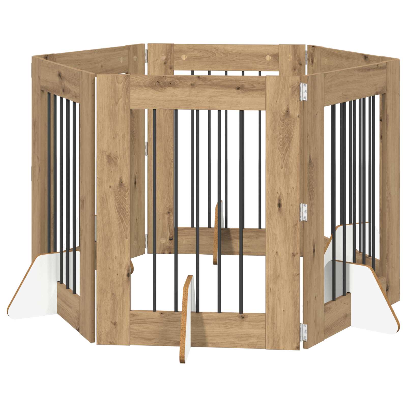 Fällbar hundgrind med stativ 6 pcs Artisan-ek 362 cm