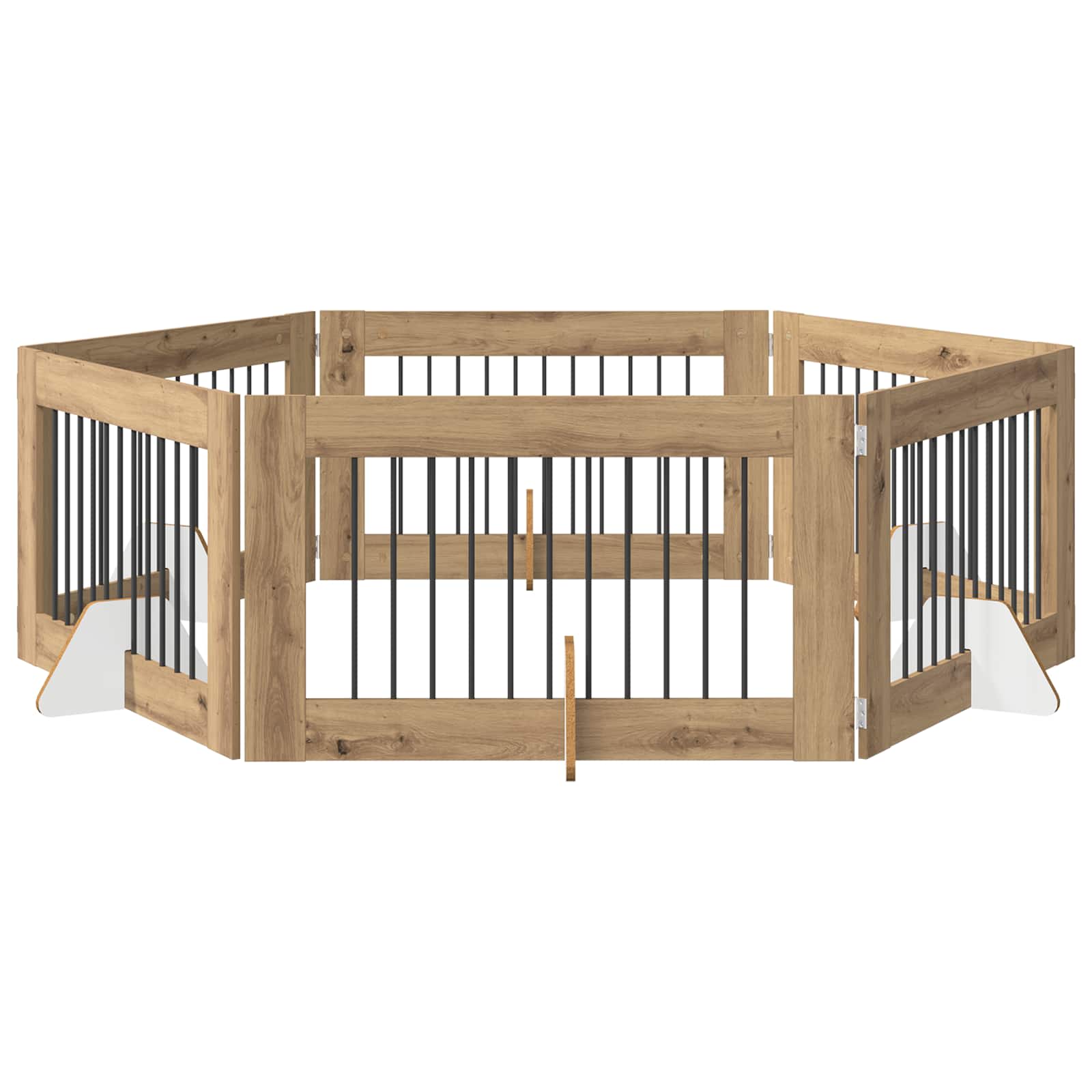 Fällbar hundgrind med stativ 6 pcs Artisan-ek 602 cm