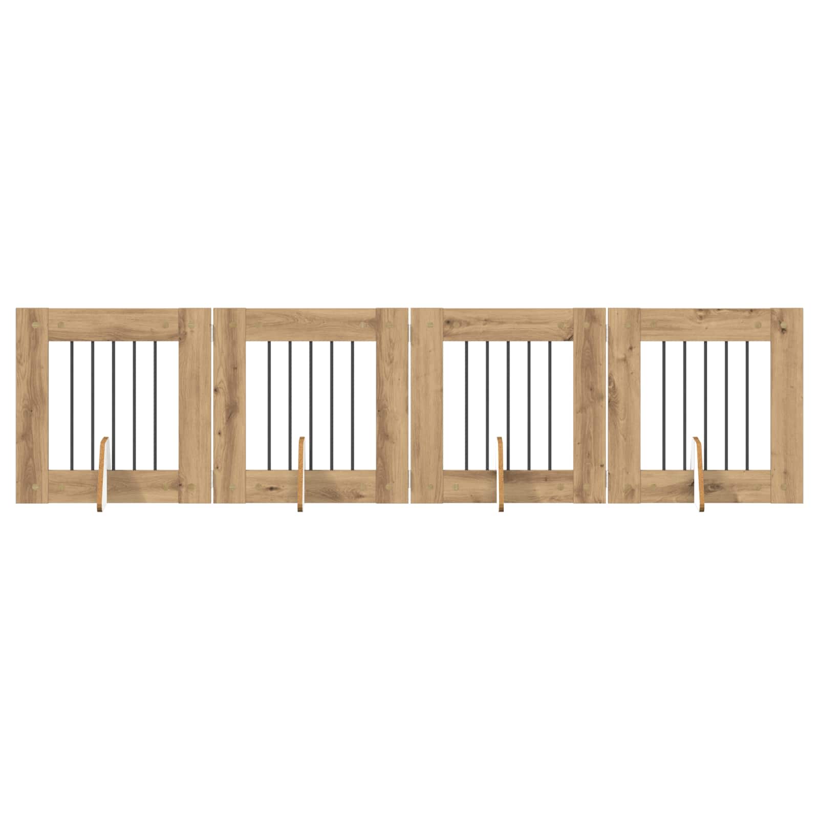 Fällbar hundgrind med stativ 4 pcs Artisan-ek 241 cm