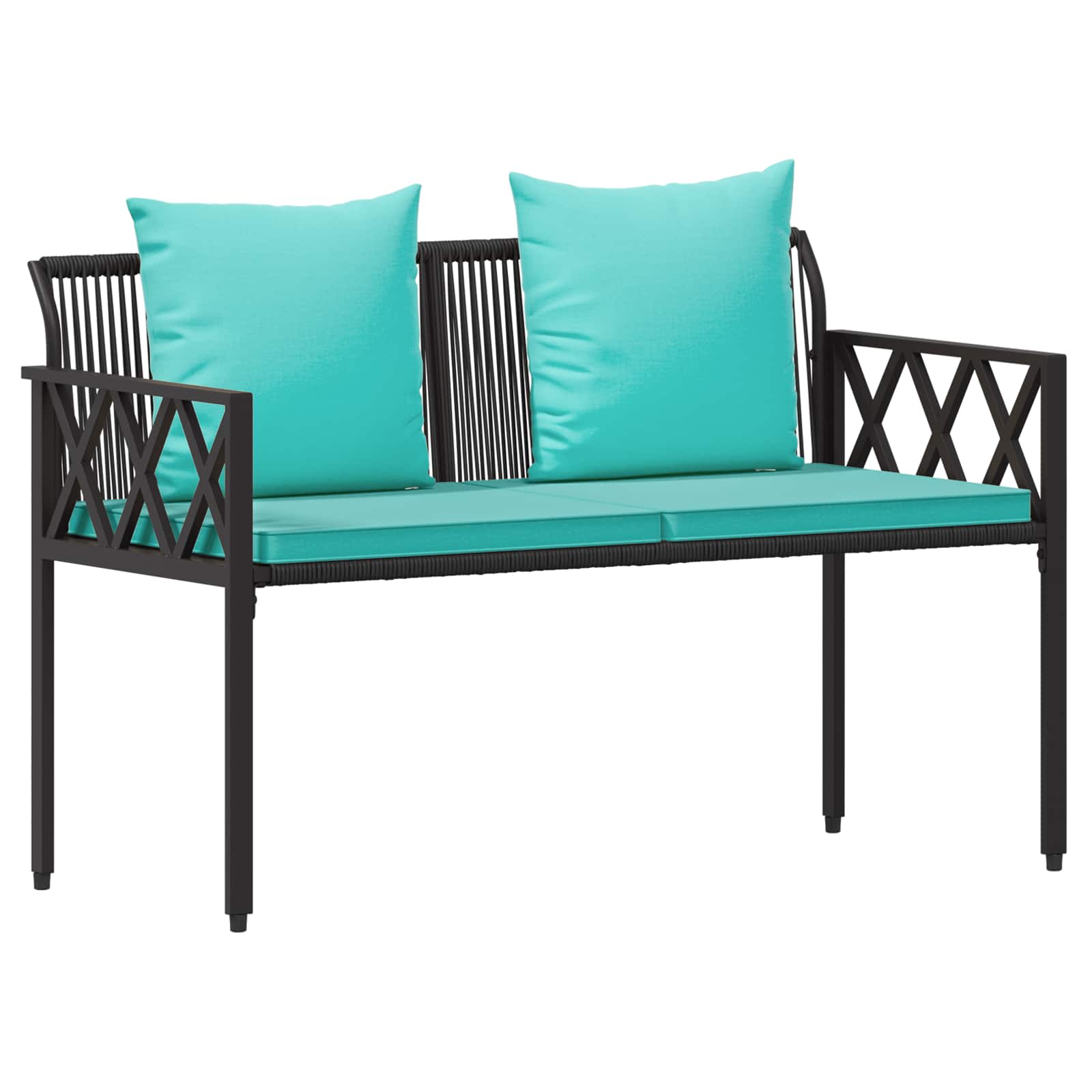 Utomhusbänkar 2 -Seater 116 x 56 x 75 cm konstrotting