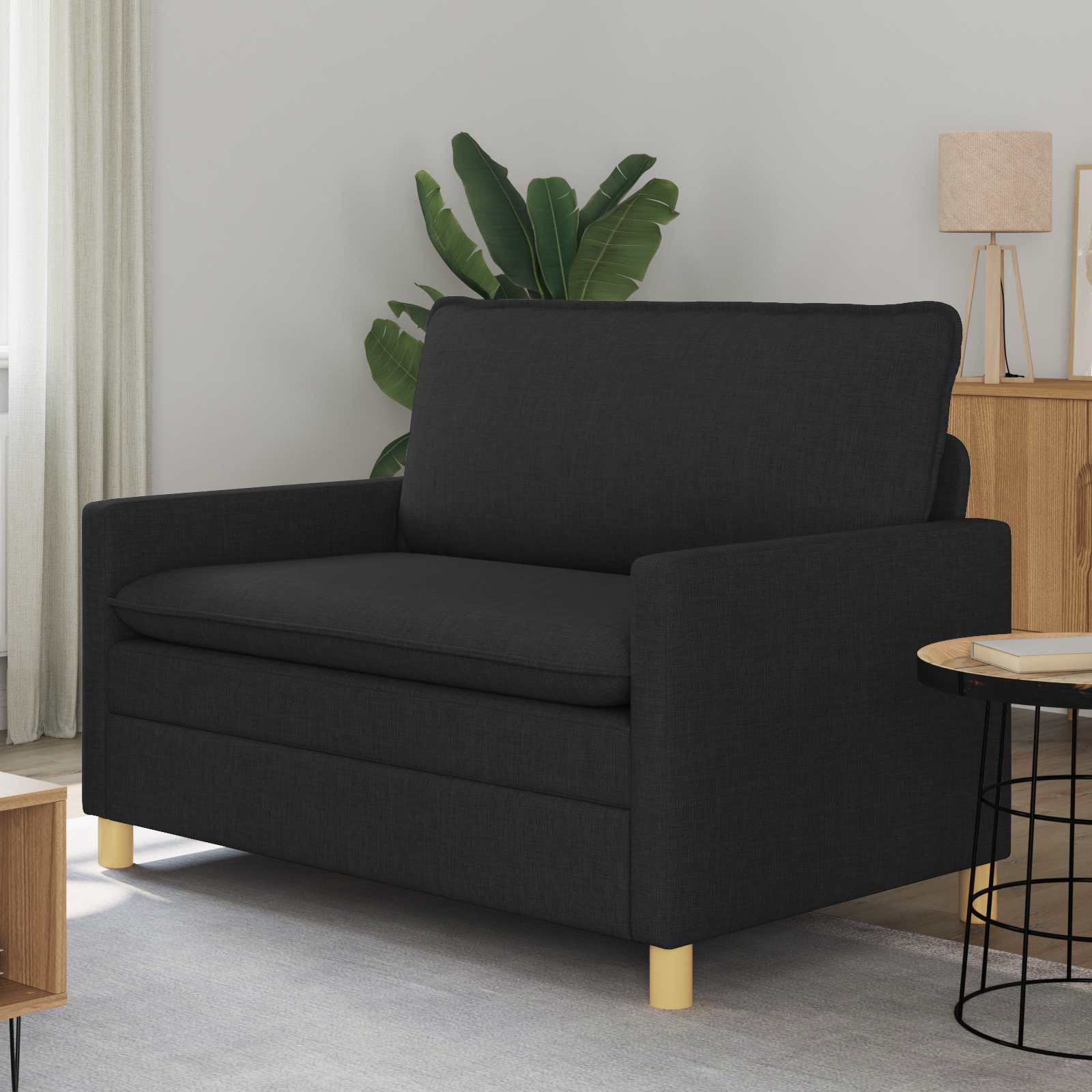 Soffa Svart 126 x 81 x 87,5 cm