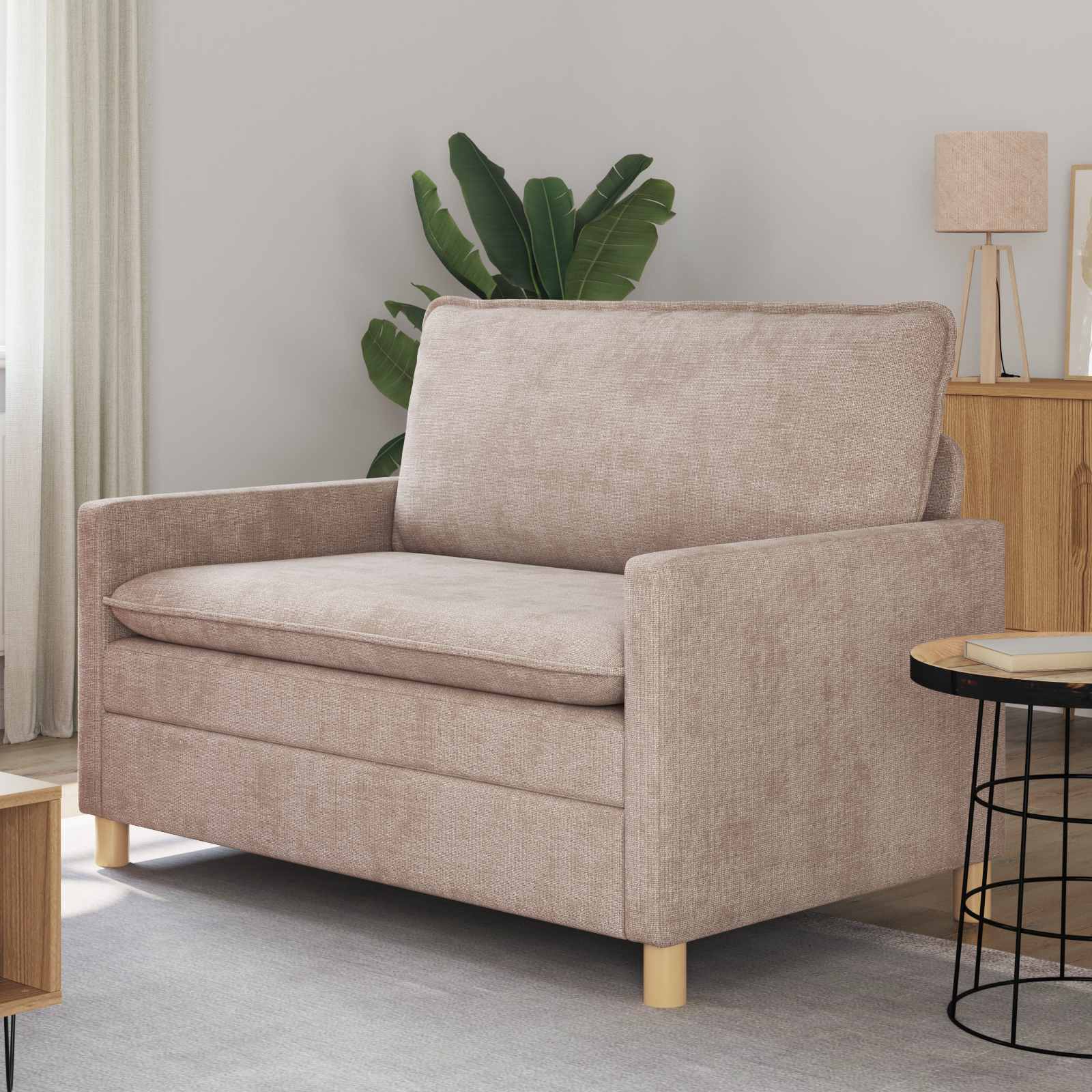 Soffa Beige 126 x 81 x 87,5 cm Polyester