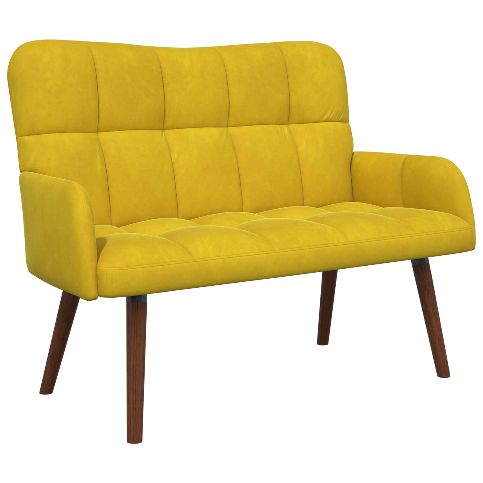 2-sits soffa Gul 115 x 61 x 87 cm Sammet
