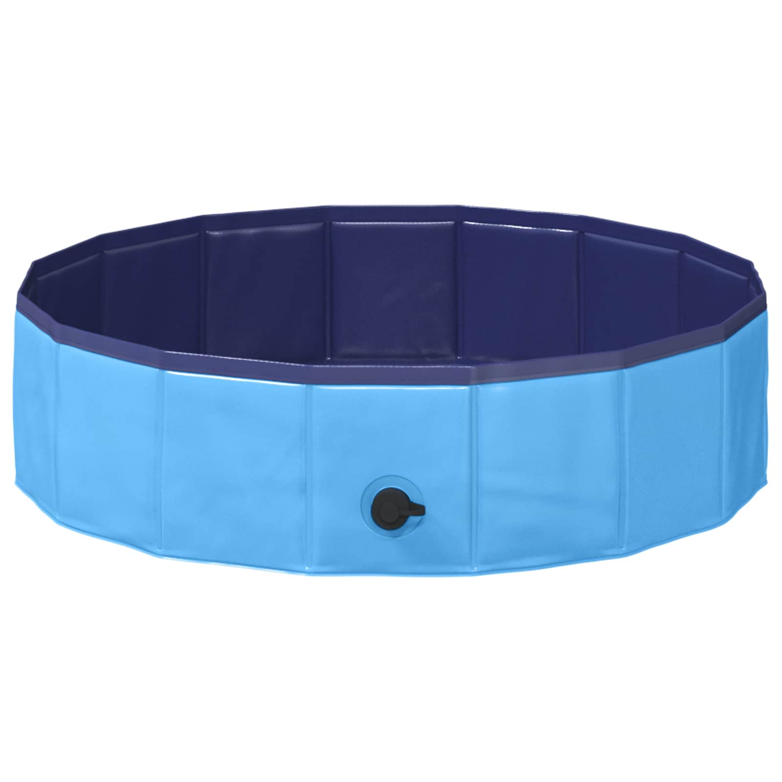 Barn Sim Pool Blå Ø 80 x 20 cm Tjock PVC och Konstruerat Trä