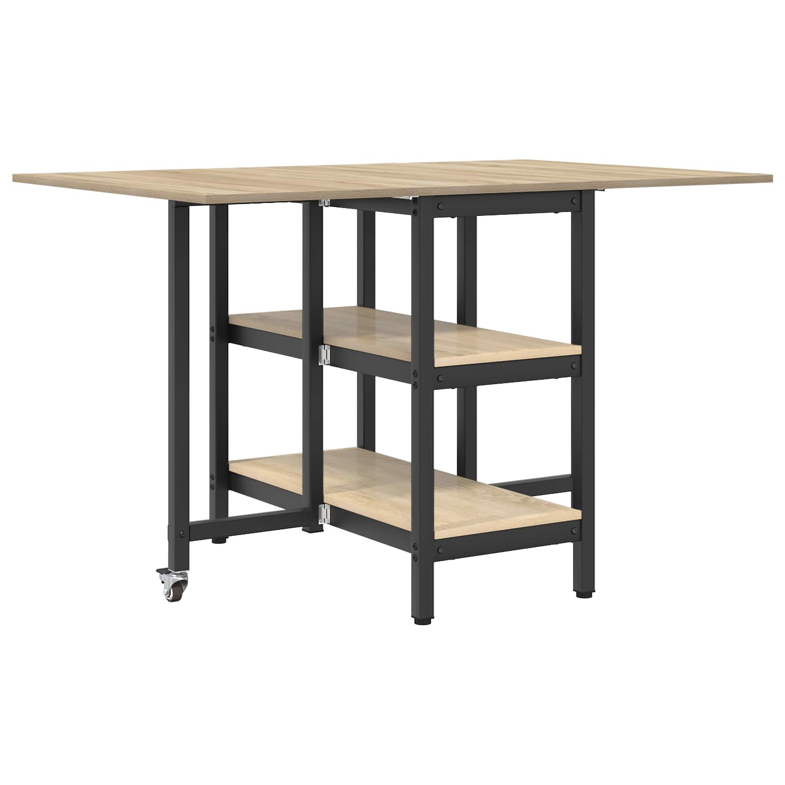 Matbord 122 x 80 x 76,5 cm Konstruerat trä Sonoma-ek