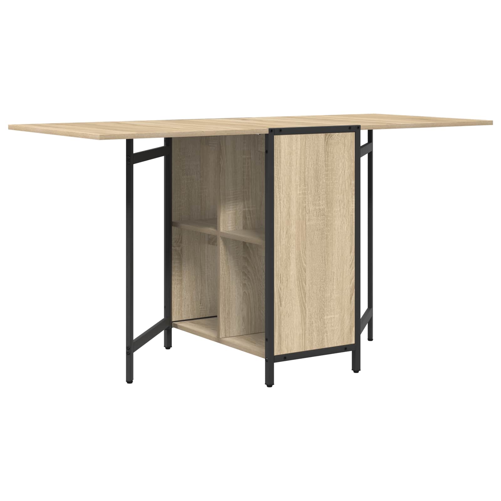 Matbord 144 x 60 x 75 cm Konstruerat trä Sonoma-ek Rektangulär
