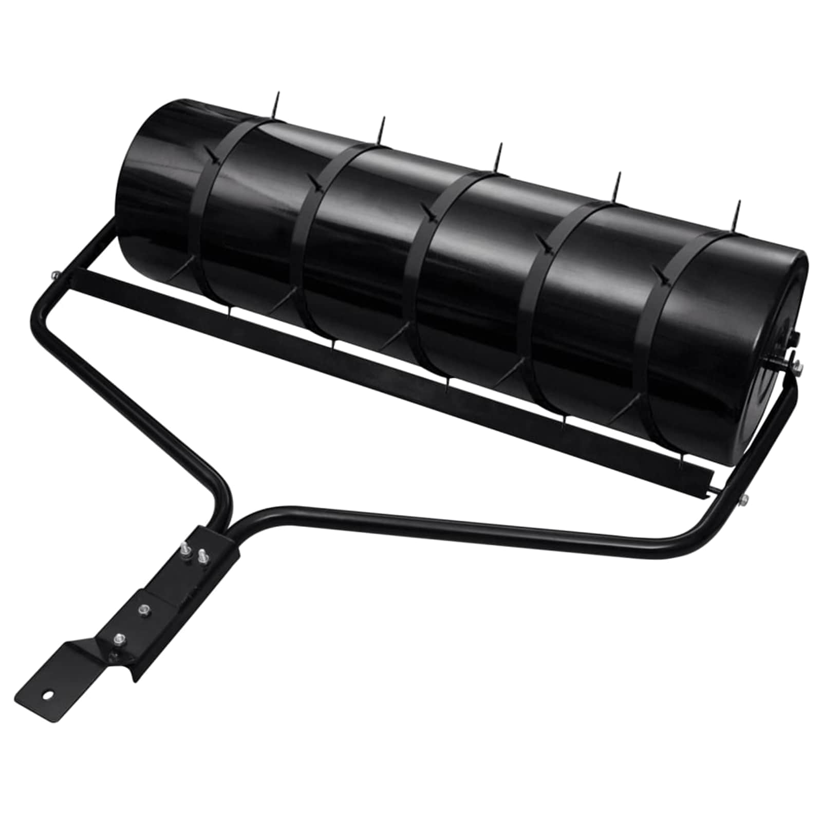 Trädgårdsgräsmatta rulle med aeratorklämmor Ø 30 x 90 cm Stål