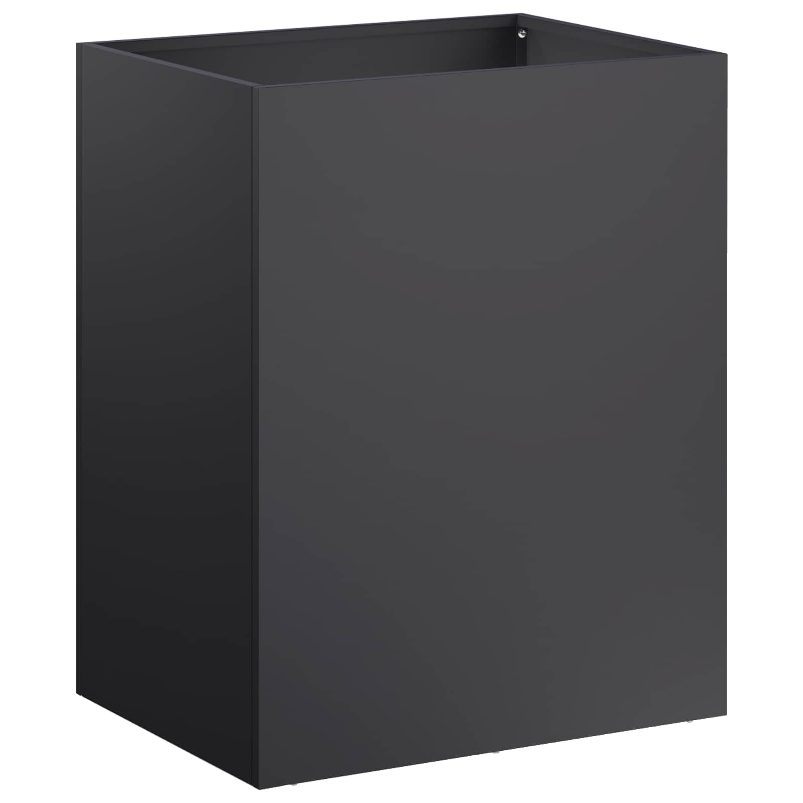 Trädgårdsplanterare Svart 40 x 30 x 40 cm Kallvalsat stål