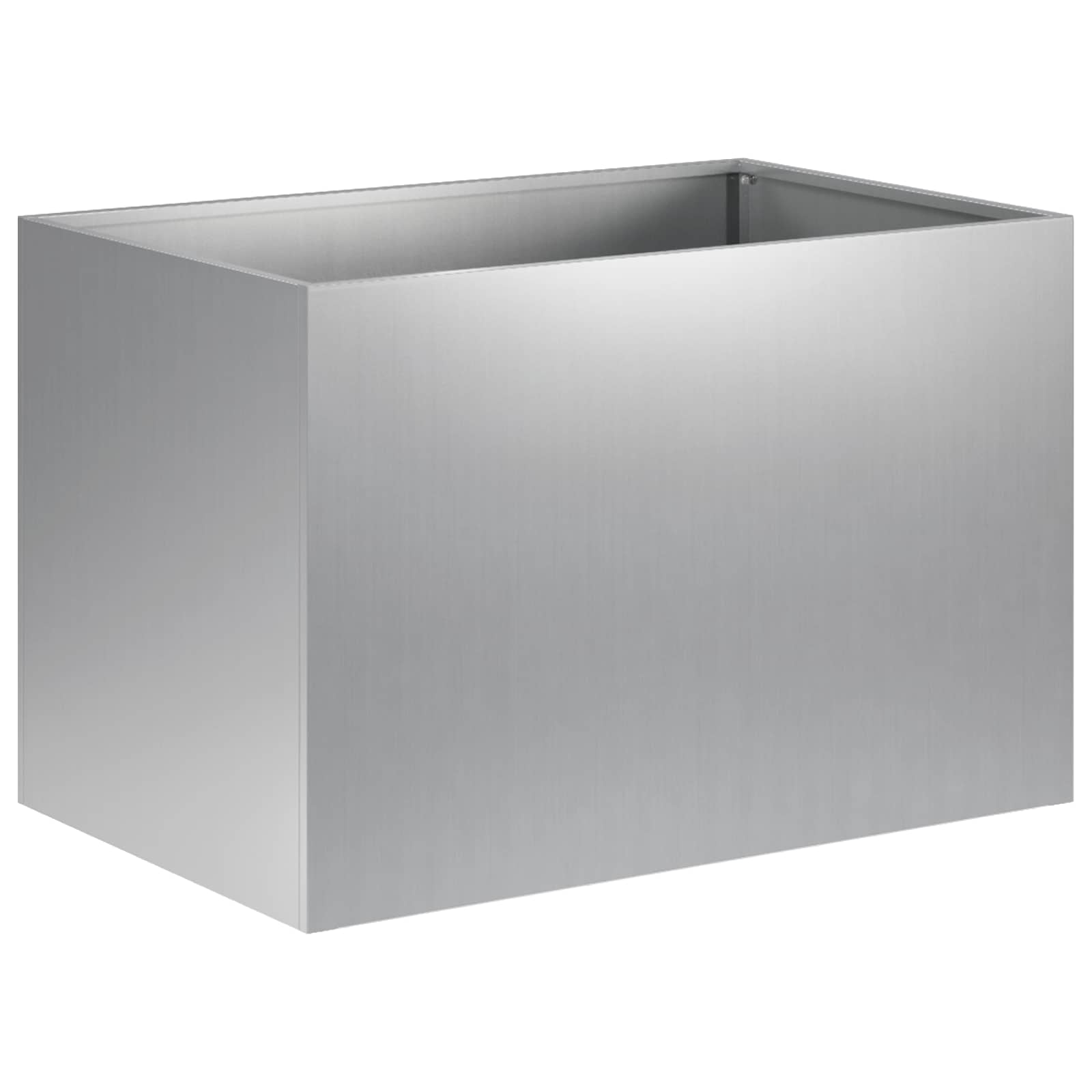 Trädgårdsplanterare Silver 50 x 40 x 40 cm Galvaniserat stål
