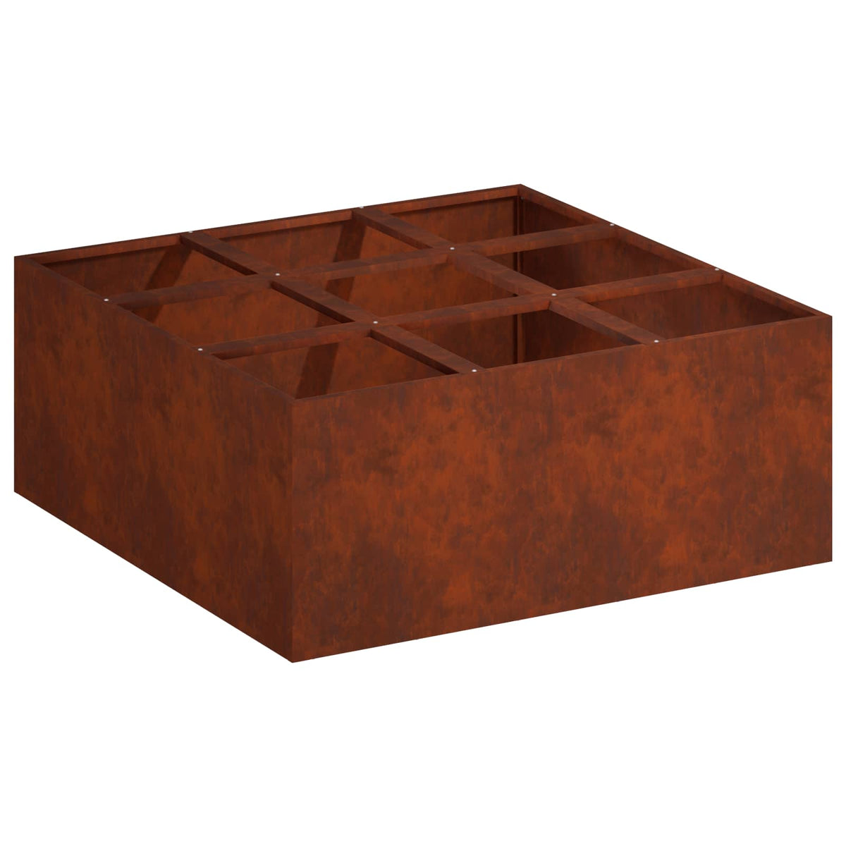 Trädgårdsplanterare Rostig 100 x 100 x 30 cm