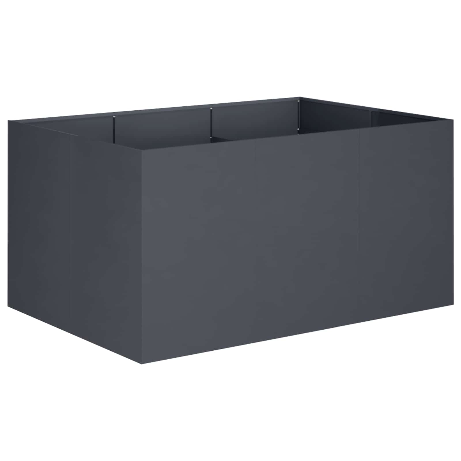 Trädgårdsplanterare Antracit 120 x 80 x 60 cm Kallvalsat stål