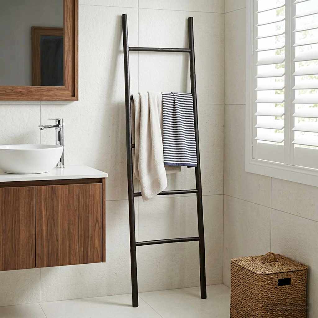 Filt Stege Svart 40 x 150 cm Bambu