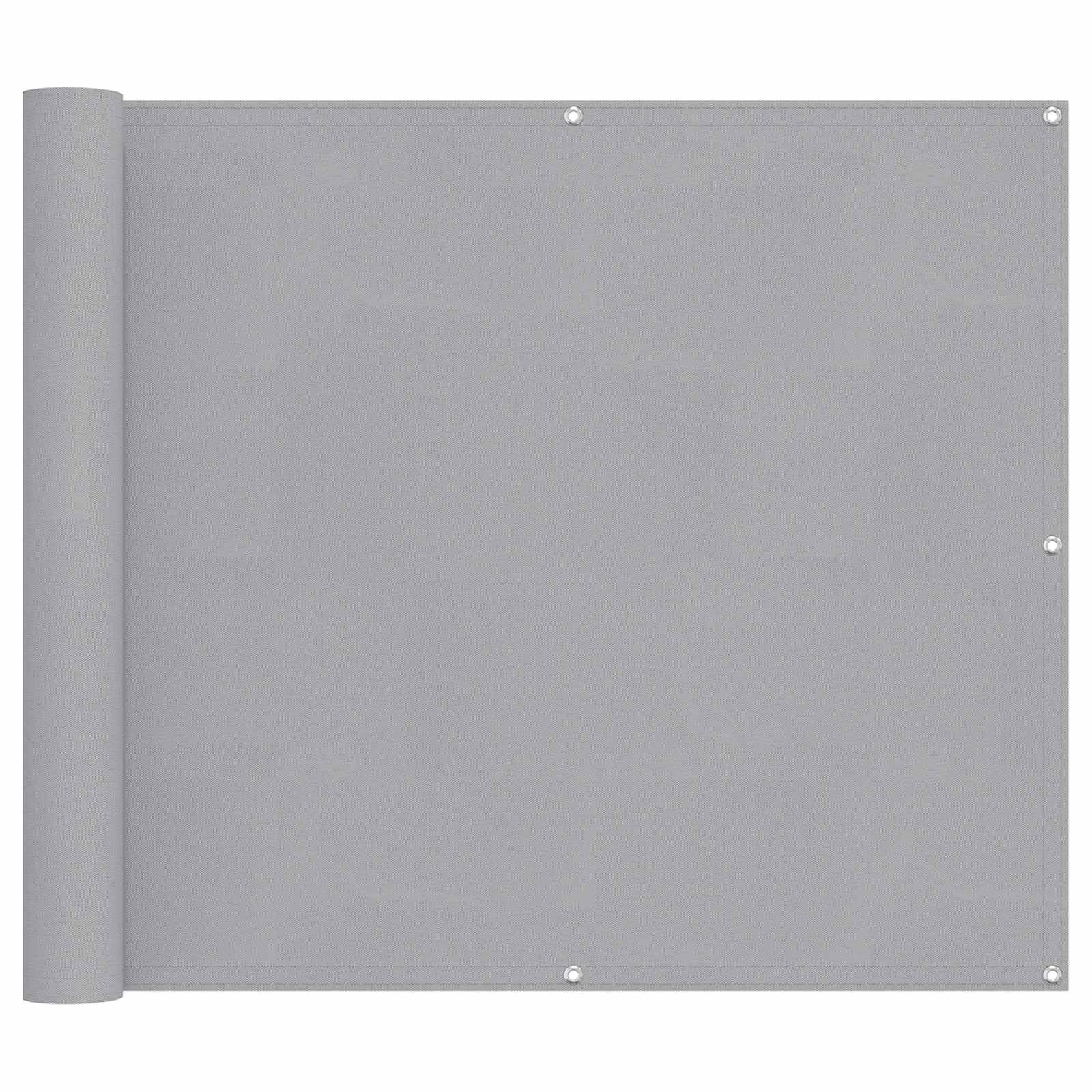 Balkong Skärm 90 x 200 cm PU-belagt oxford alu