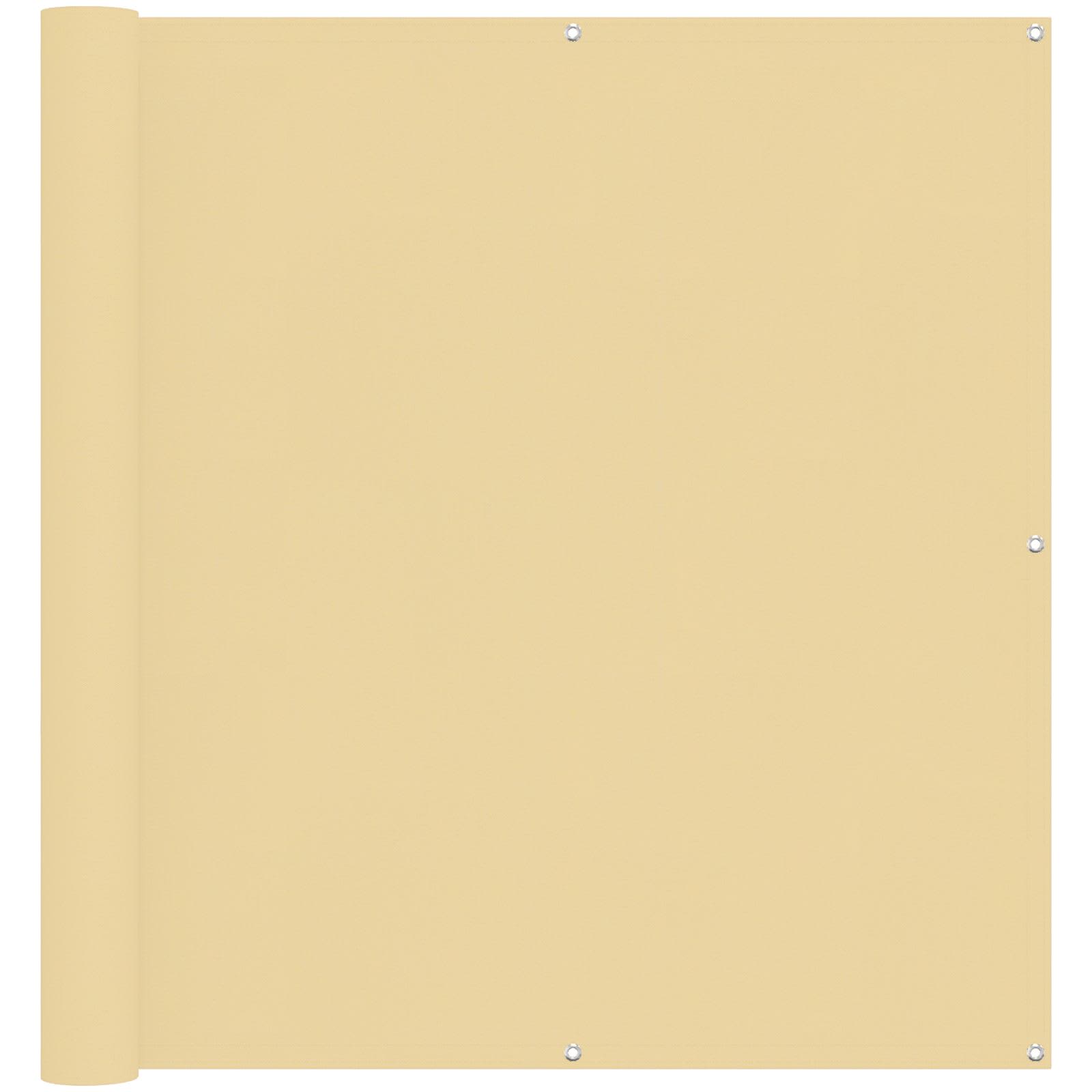 Balkong Skärm Sand 110 x 800 cm Oxford Tyg