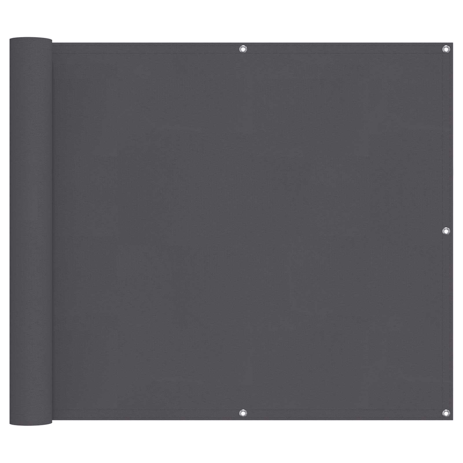 Balkong Skärm 90 x 200 cm PU-belagt oxford alu