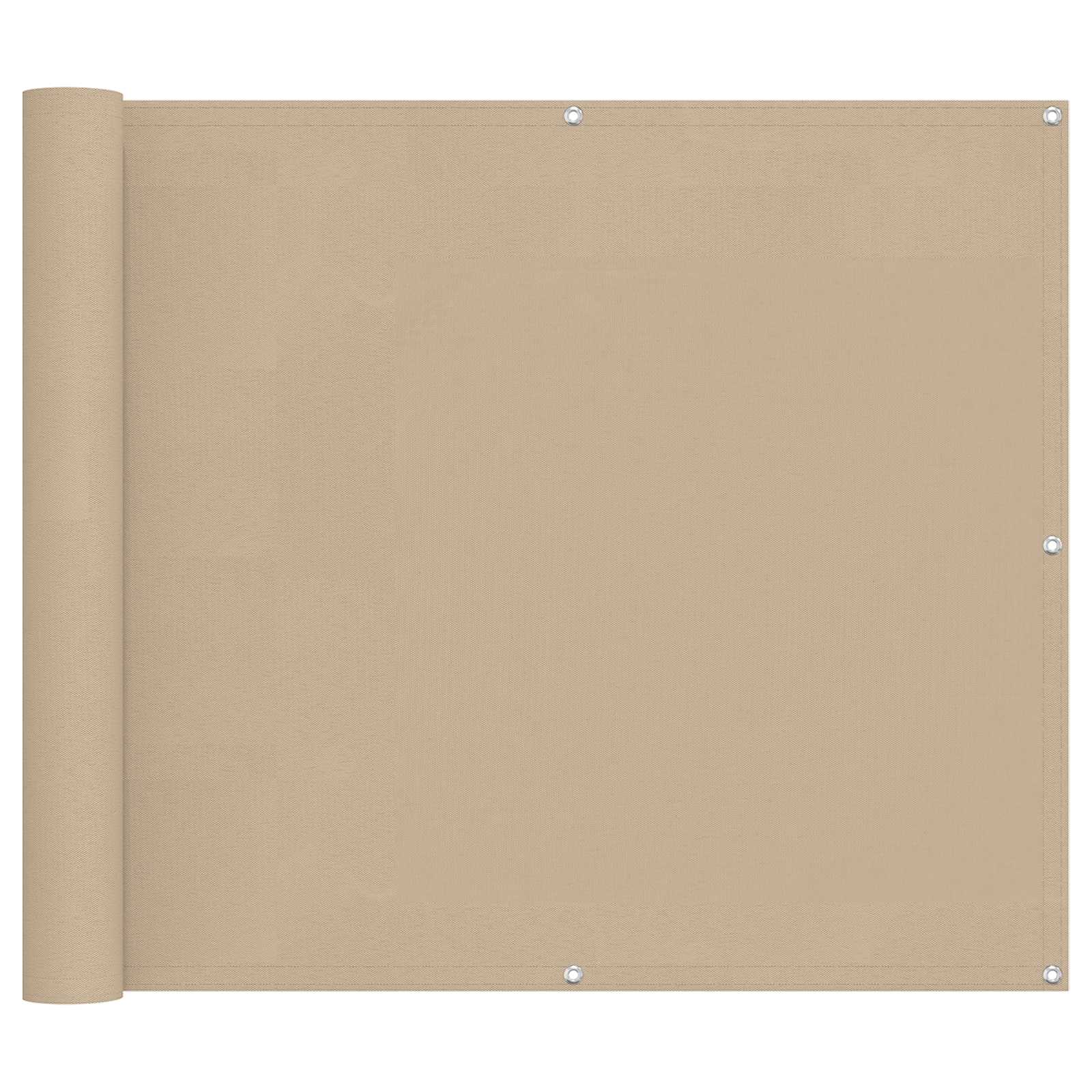 Balkong Skärm 90 x 200 cm PU-belagt oxford alu