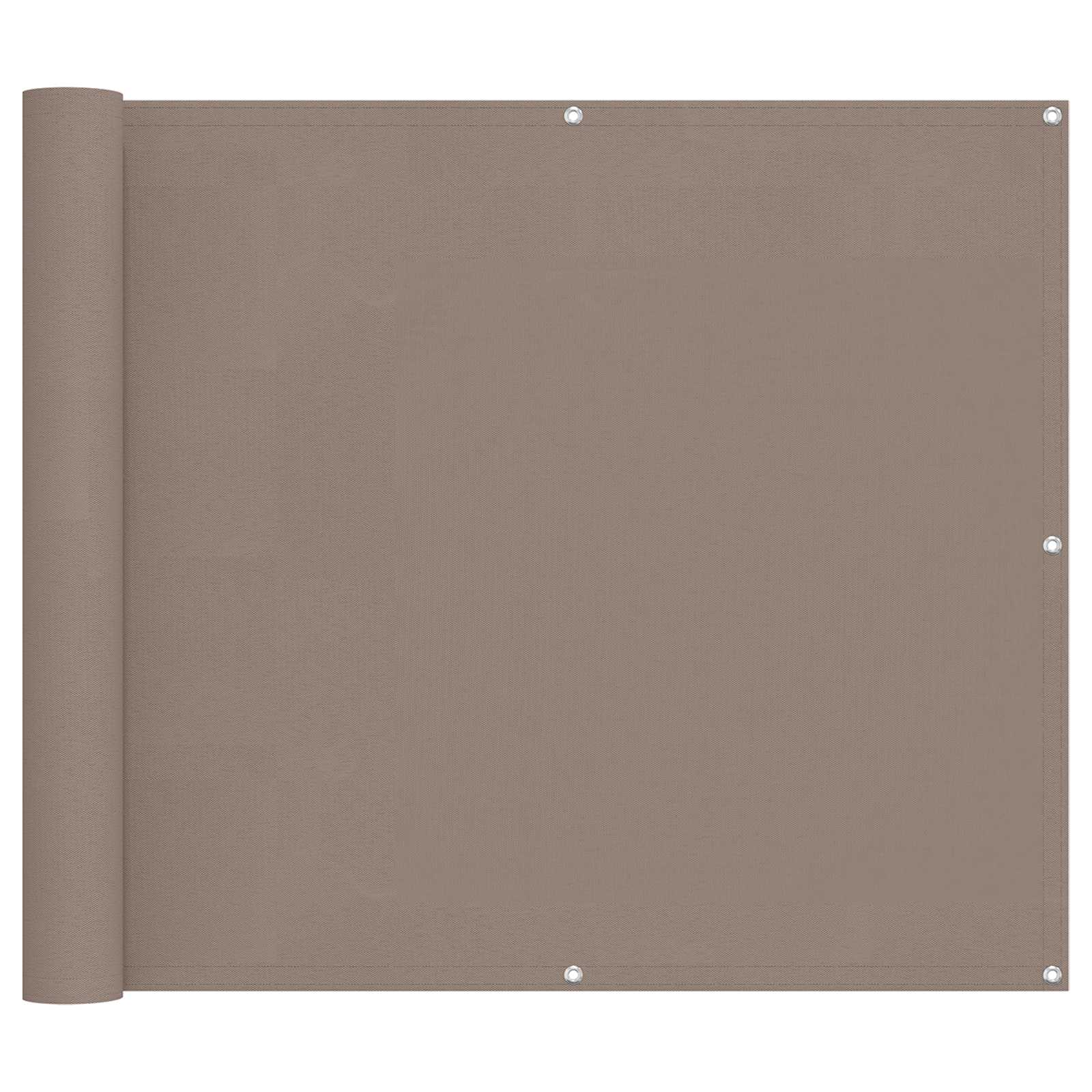 Balkong Skärm Taupe 100 x 300 cm Oxford Tyg