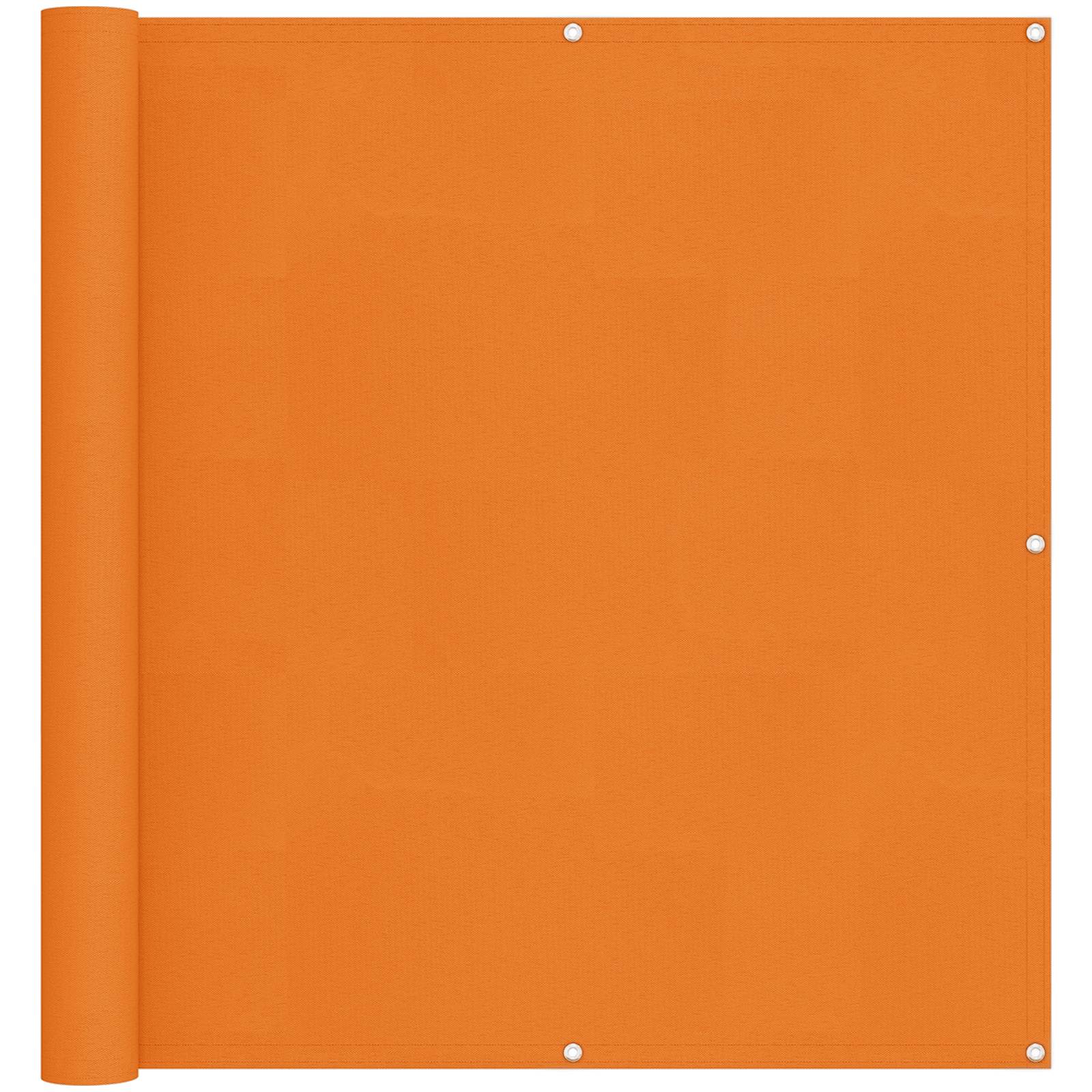 Balkong Skärm Orange 110 x 400 cm Oxford Tyg