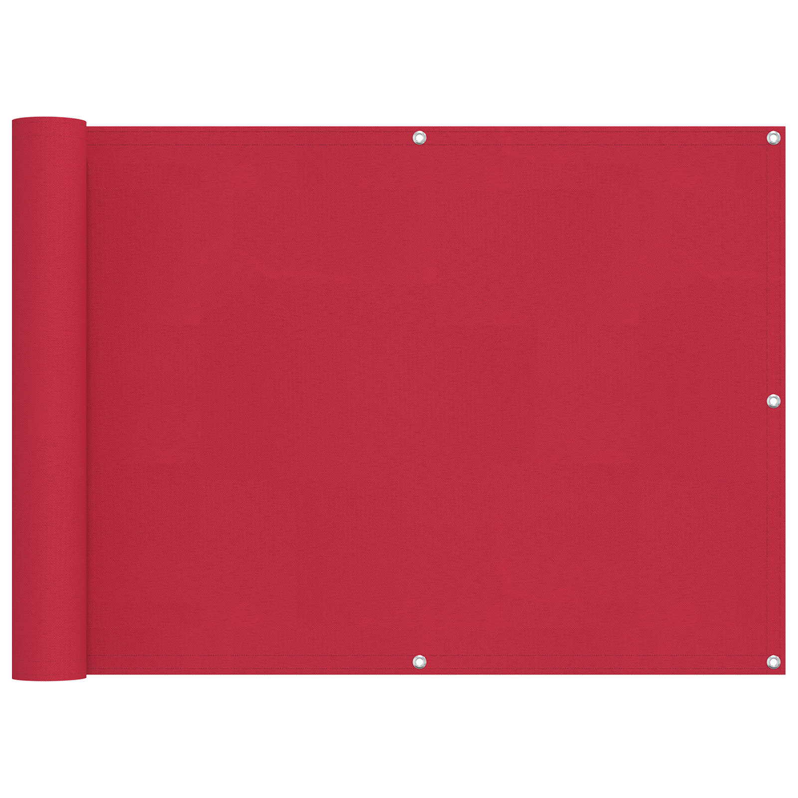 Balkong Skärm Vinröd 75 x 1000 cm PU-belagt oxford alu