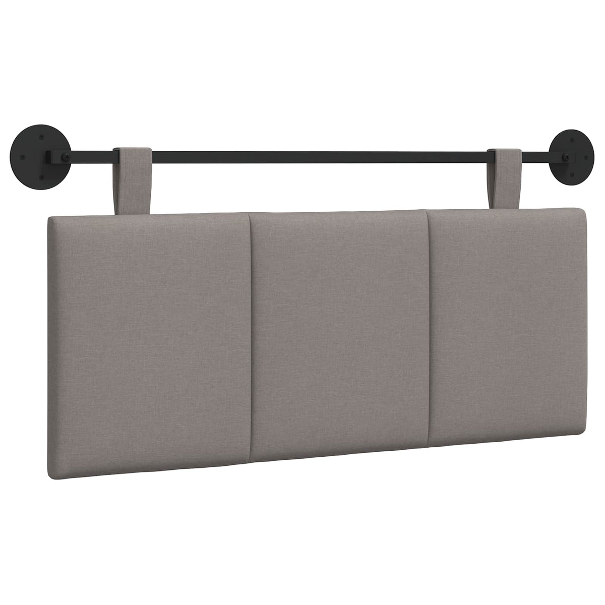 Hängande sänggavel Taupe Sammet