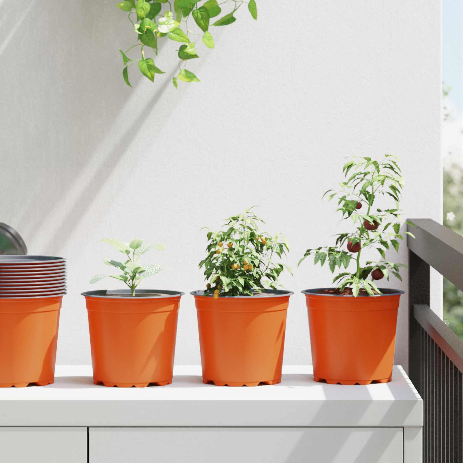 Blomkruka 200 pcs Terracotta Ø 15 x 13 cm Plast