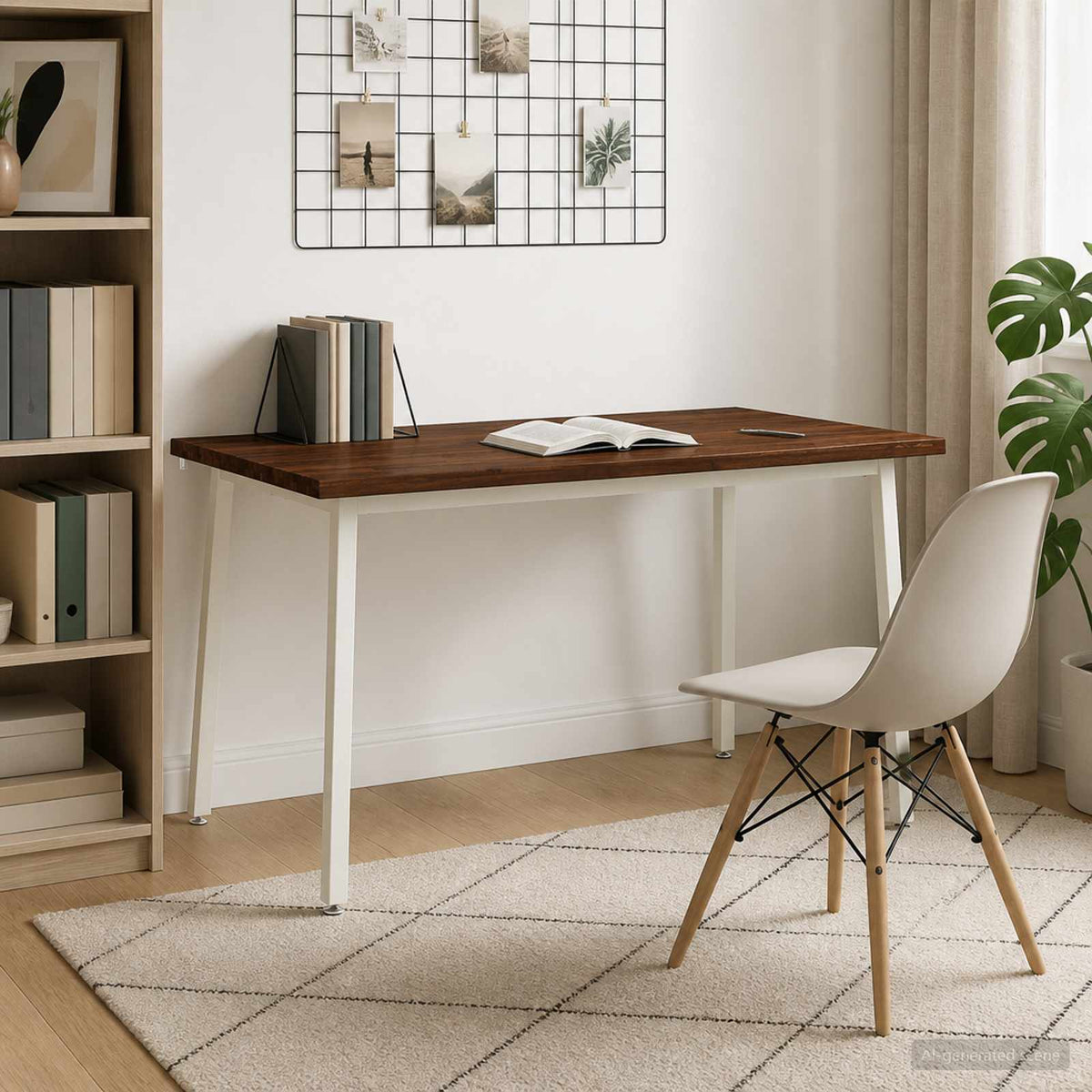 Live Edge Matbord 140 x 90 x 75 cm Massivt Akaciaträ Mörkbrun