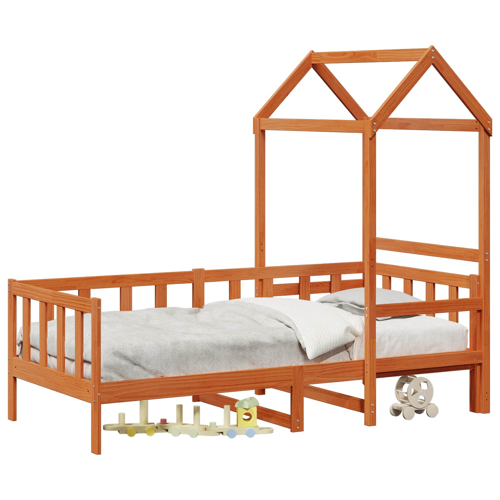 Dagbädd Set 2 pcs Vaxbrun Massiv furu