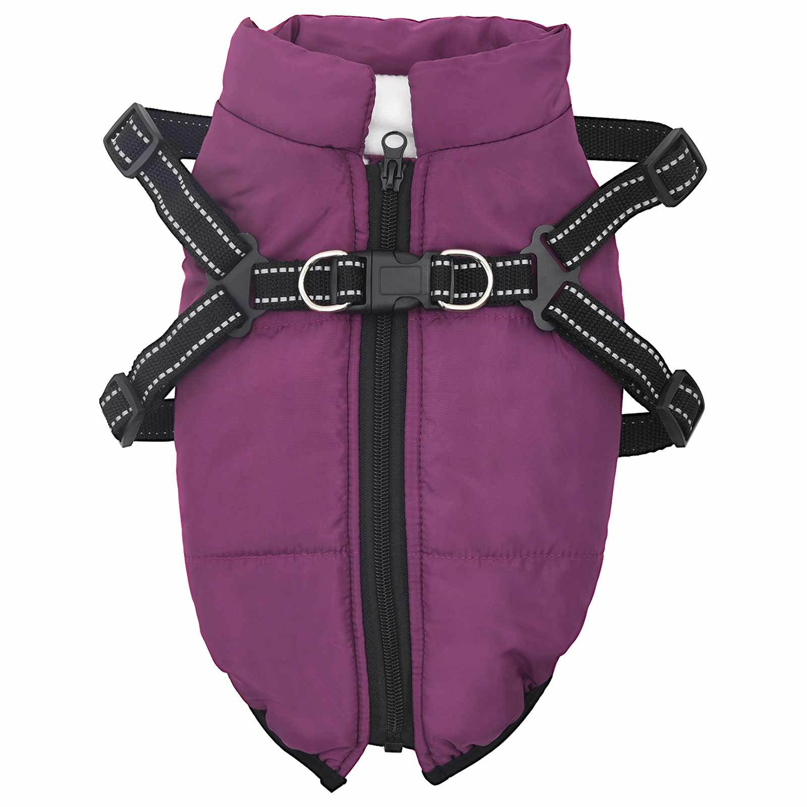 Hund Kappa Lila L36 Fleece och Polyester