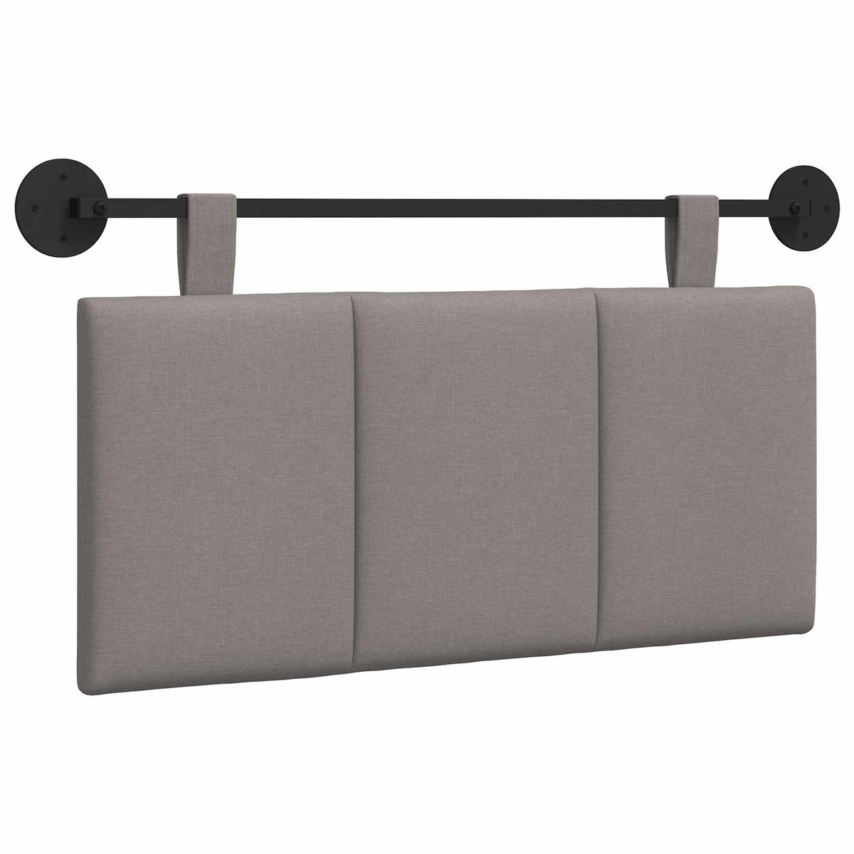 Hängande sänggavel Taupe Sammet