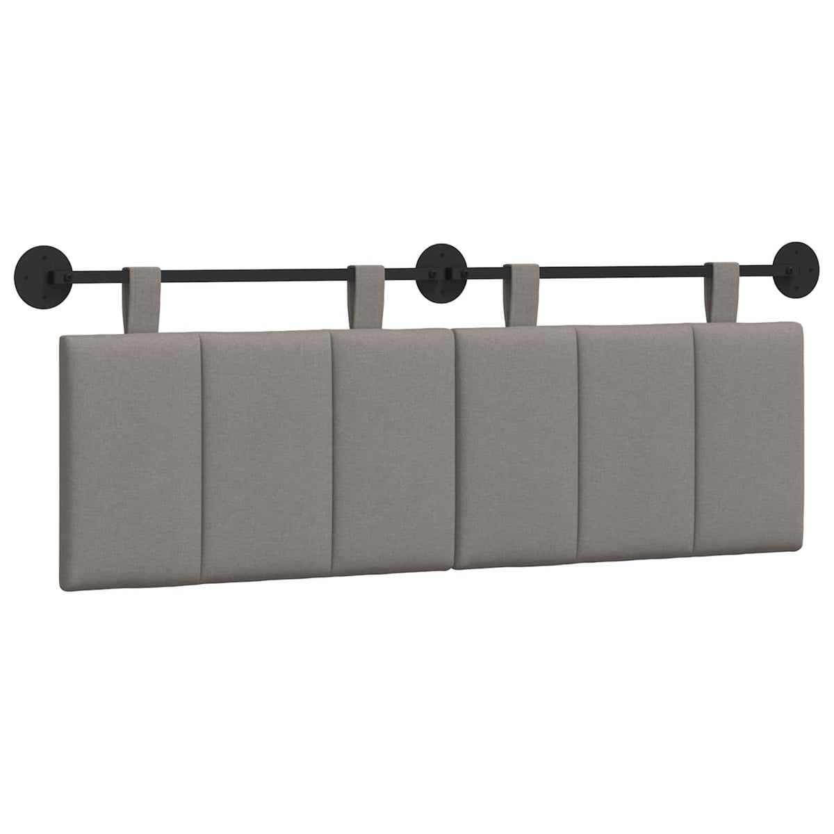 Hängande sänggavel Taupe Sammet
