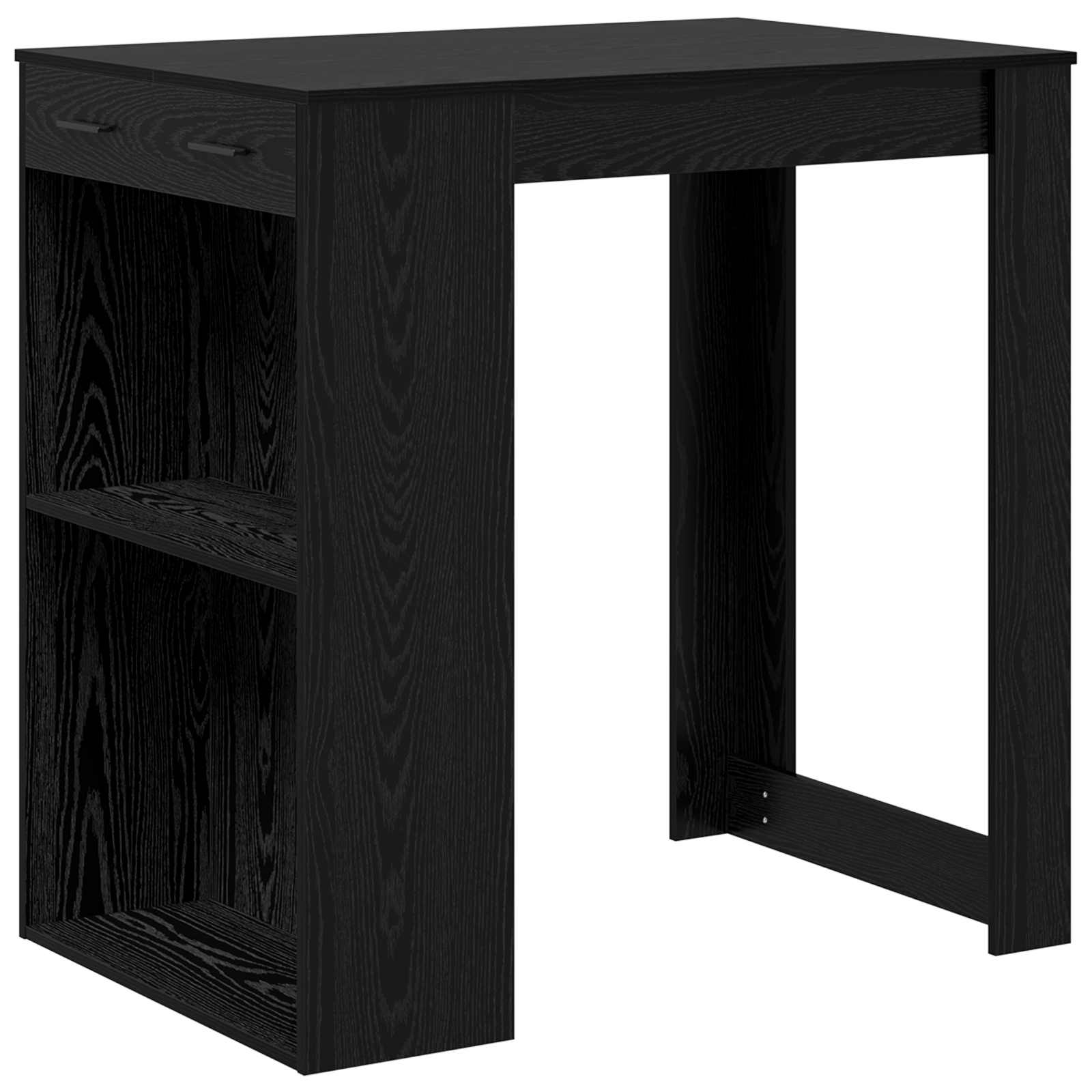 Barbord 102 x 70 x 103,5 cm Konstruerat trä Svart Ek
