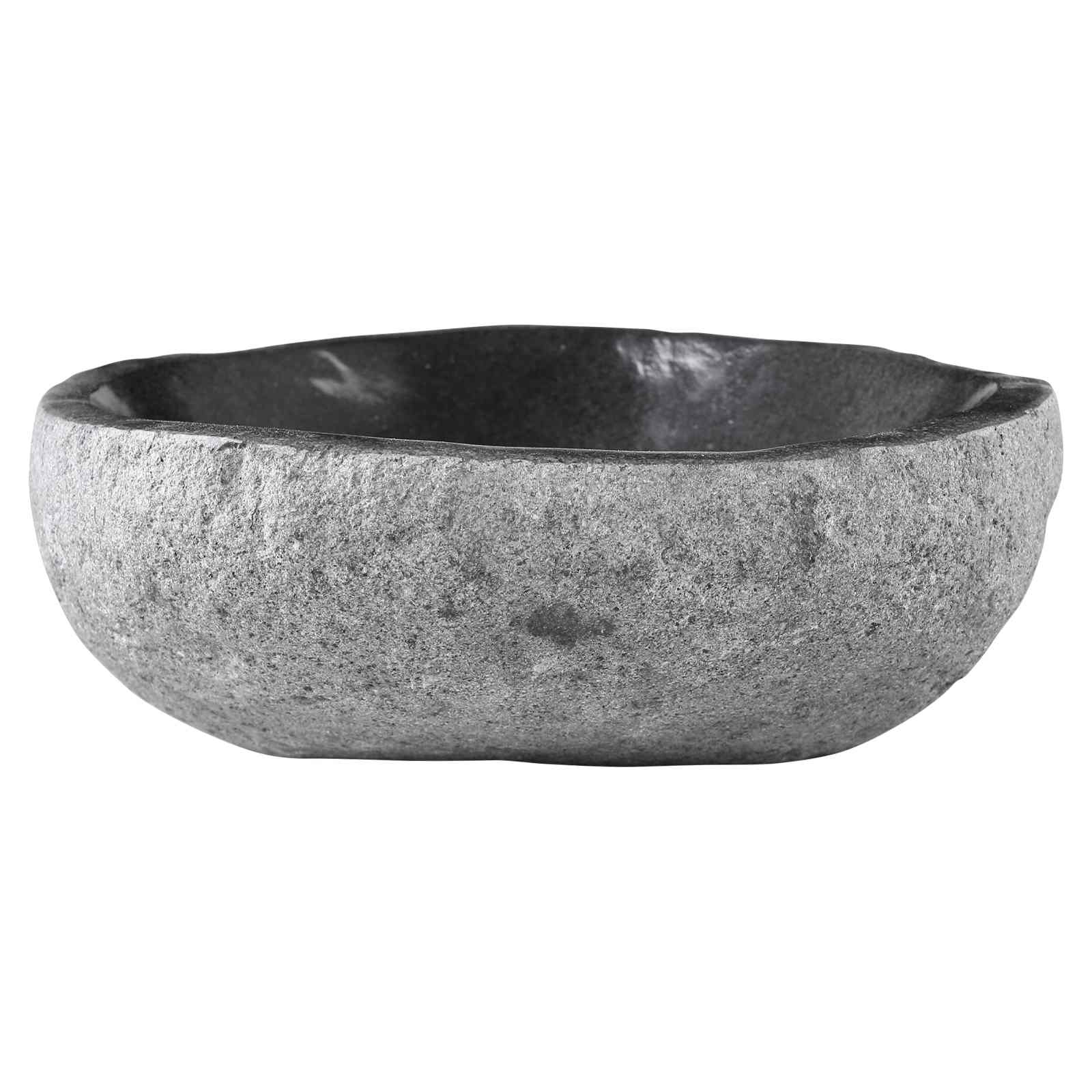 Handfat Oval Grå (32-37) x (27-30) x 12 cm Flodsten