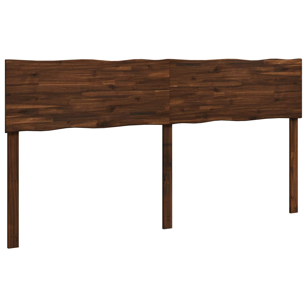 Sänggavel med levande kant ROSTOCK Mörkbrun 200 cm