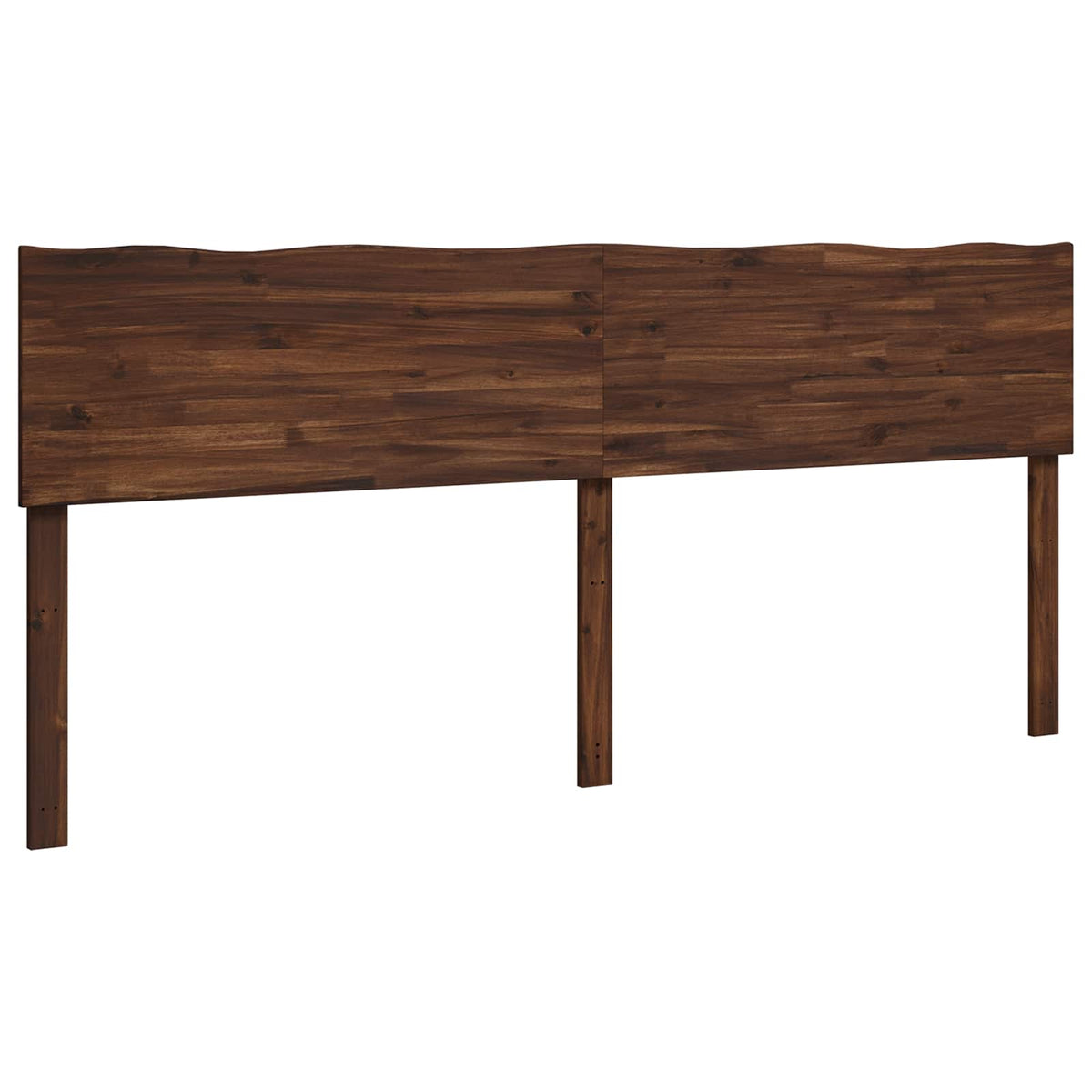 Sänggavel med naturkant ROSTOCK Mörkbrun 180 cm