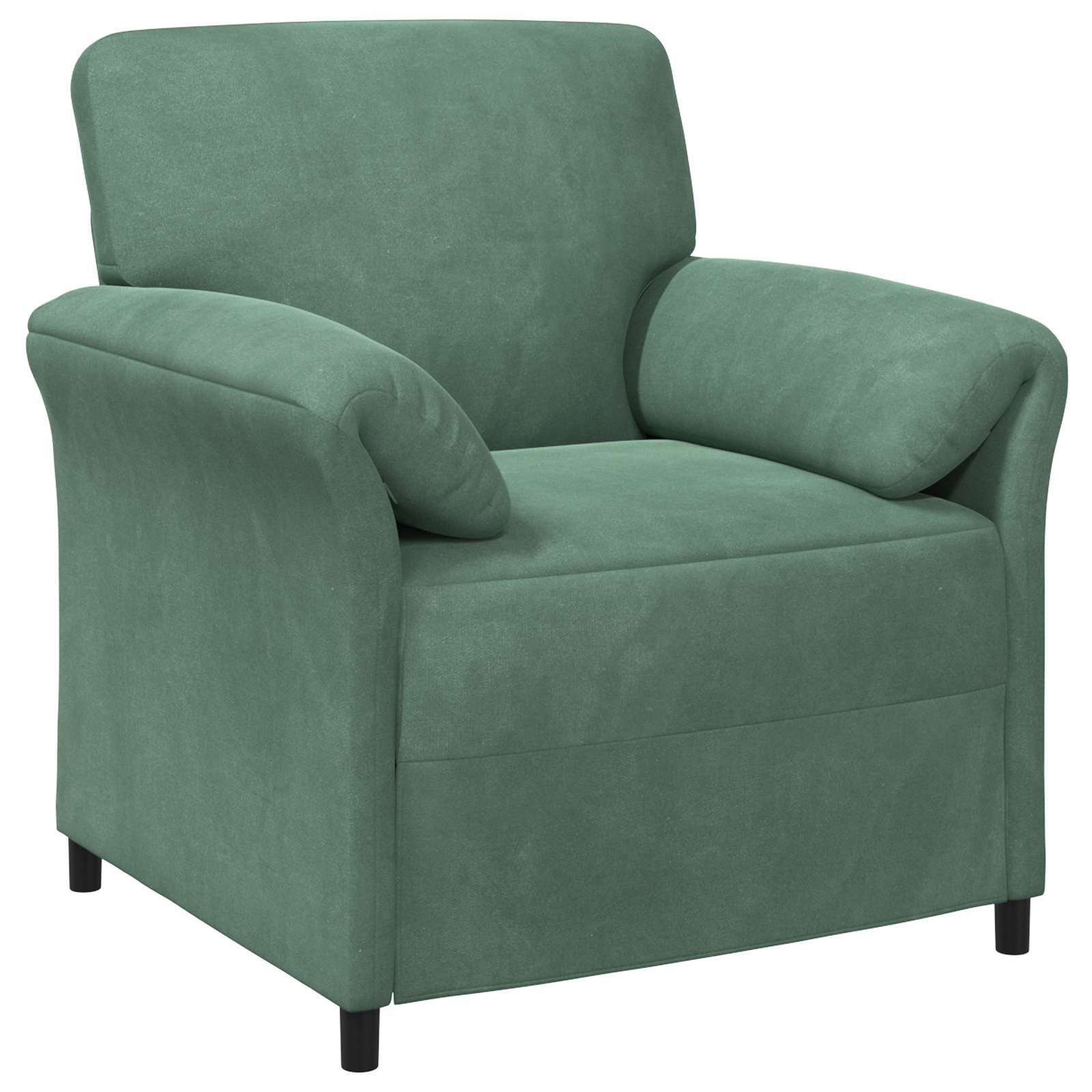 En-sitssoffa Havgrön 88 x 83 x 95 cm Sammet