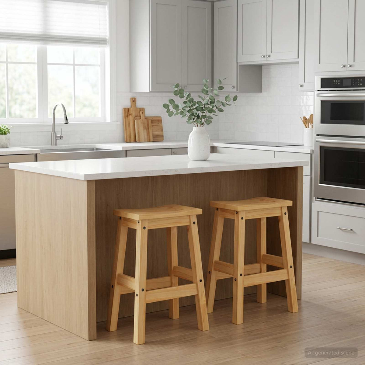 Barpall 2 st Honungsvax 44 x 30 x 63 cm Massivt furu
