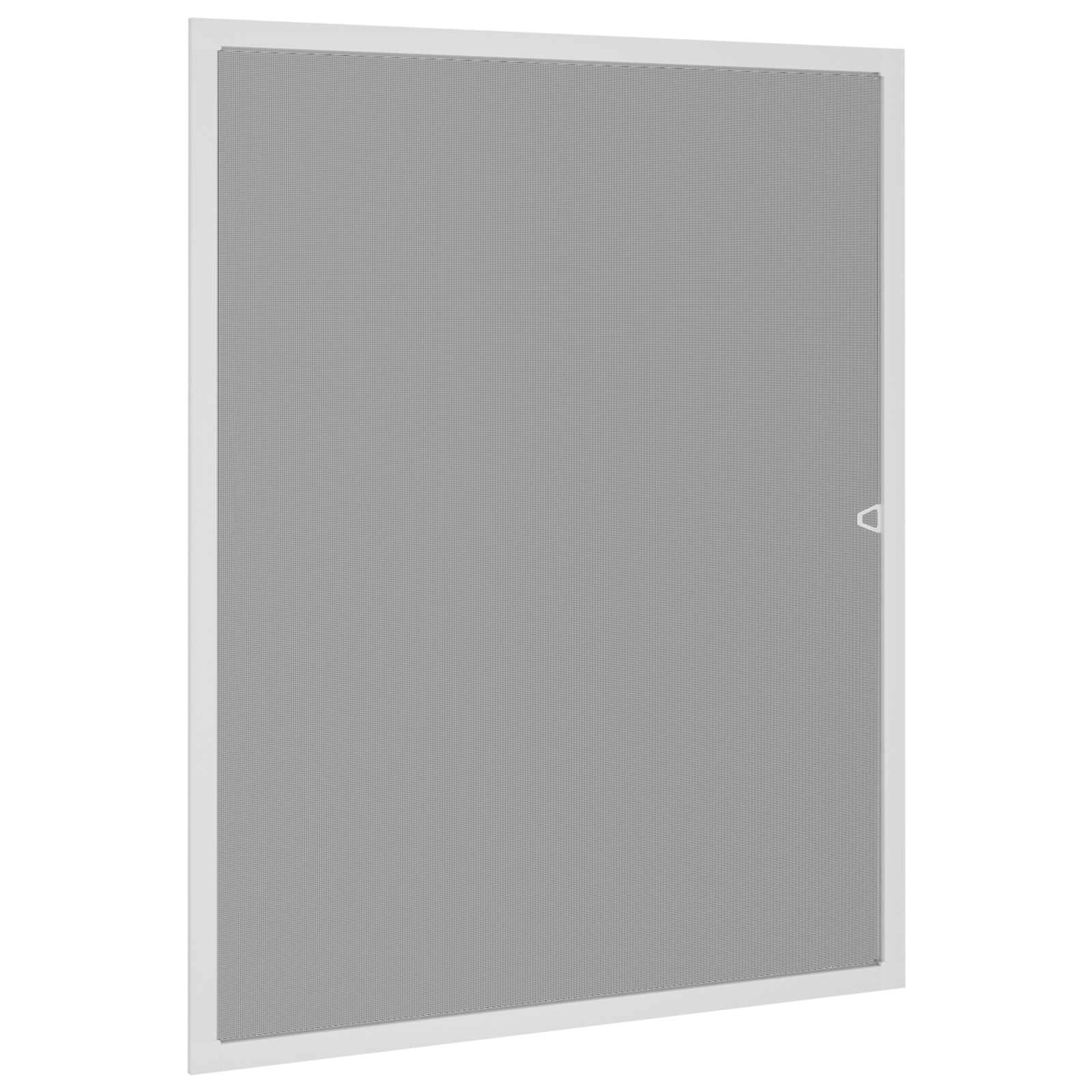 Myggnät för fönster Vit 110 x 130 cm Aluminium och Glasfiber