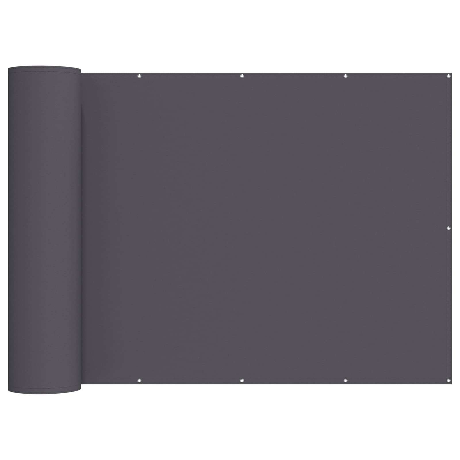 Balkongskärm 180 x 300 cm Tyg med PU-beläggning Antracit