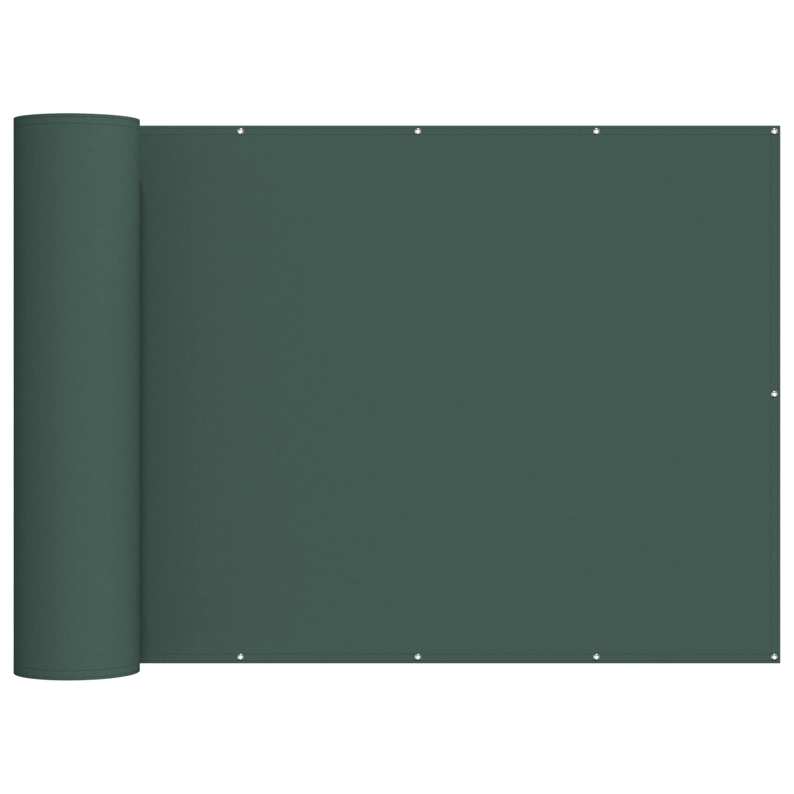 Balkongskärm 200 x 300 cm Tyg med PU-beläggning Mörkgrön