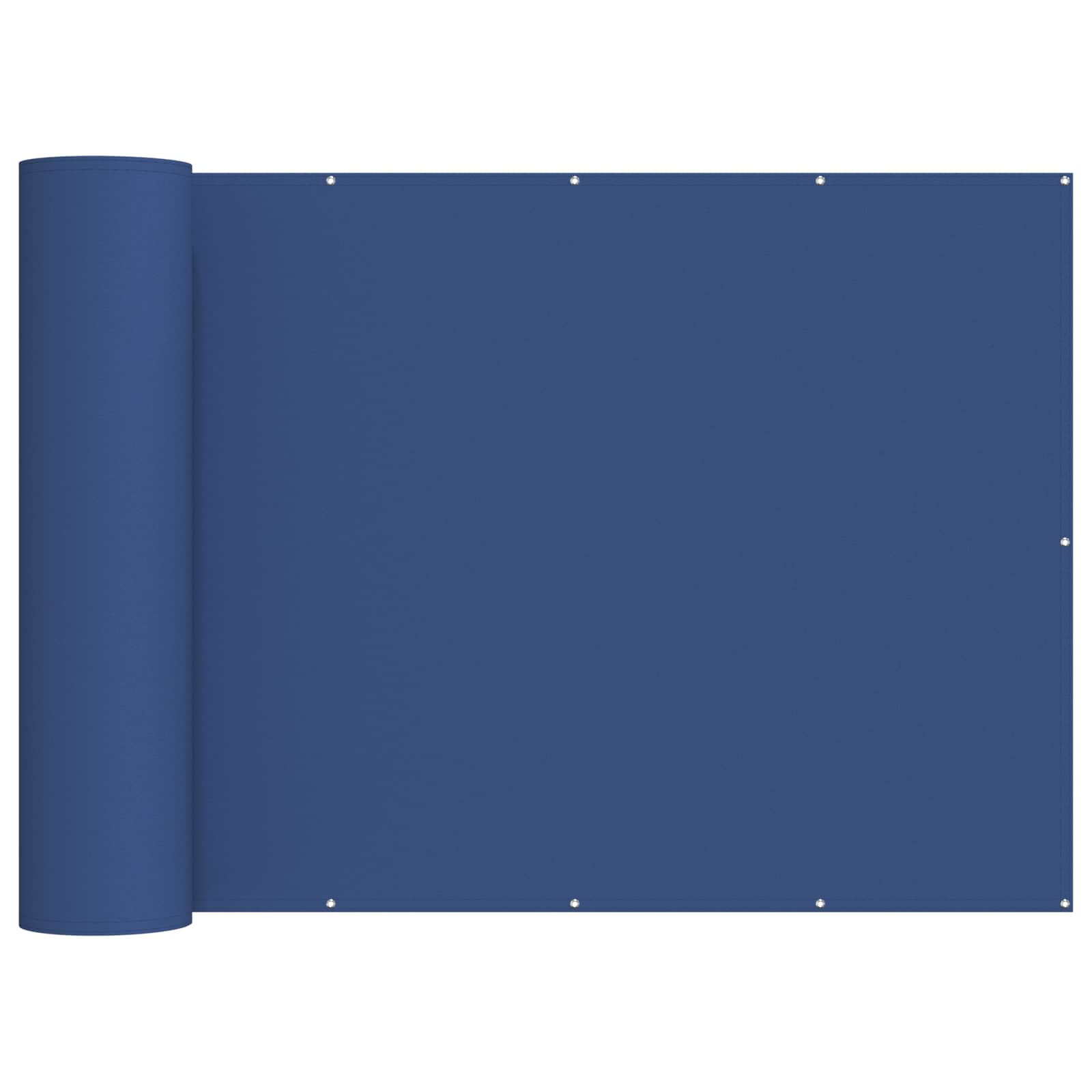 Balkongskärm 200 x 300 cm Tyg med PU-beläggning Blå