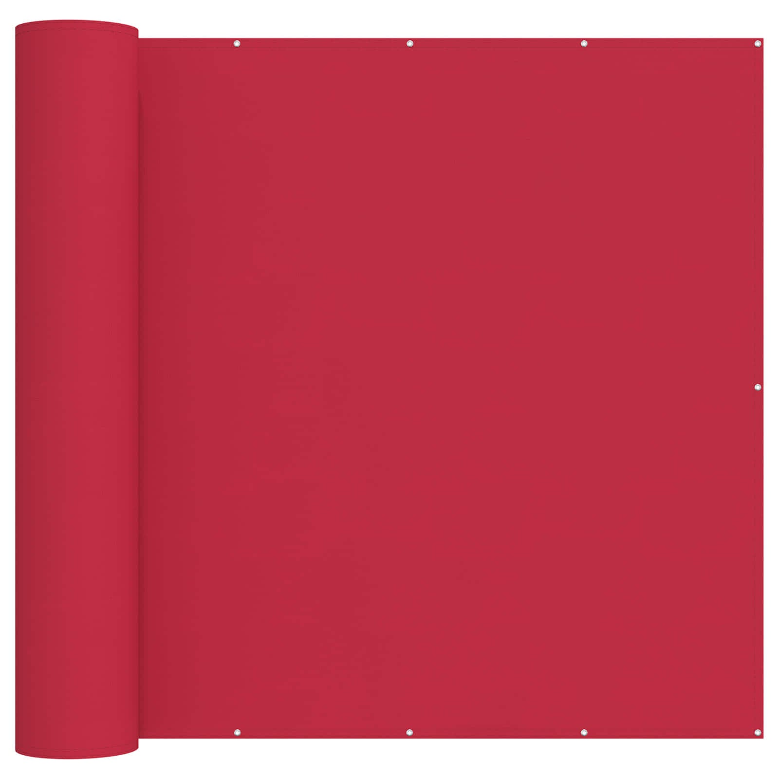 Balkongskärm 180 x 400 cm Tyg med PU-beläggning Vinröd