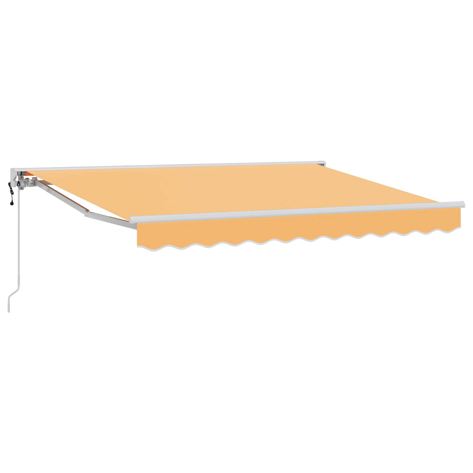 Utdragbar markis Sand 4 x 2 m Polyester och aluminium