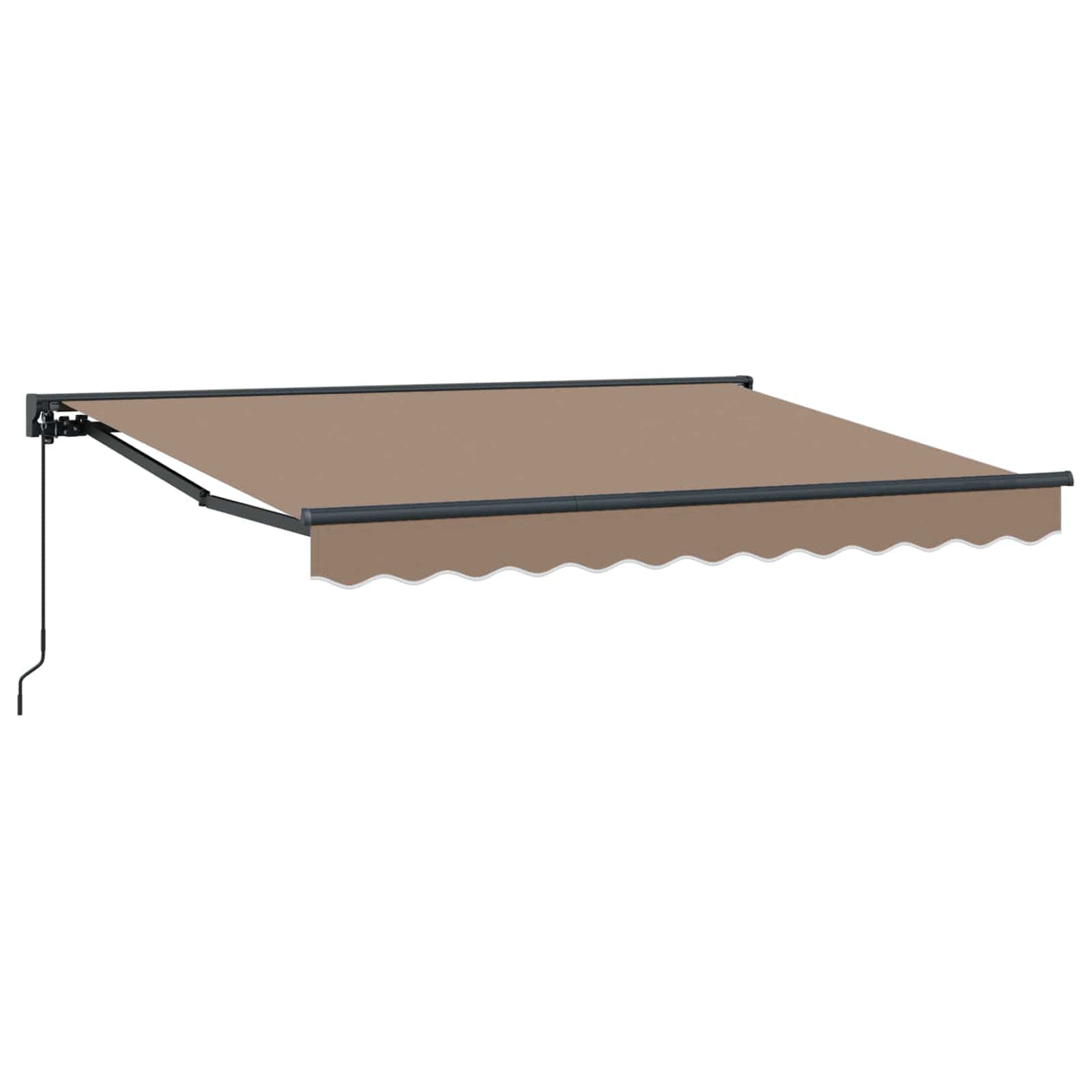 Utdragbar markis Taupe 4,5 × 3 m Polyester och aluminium