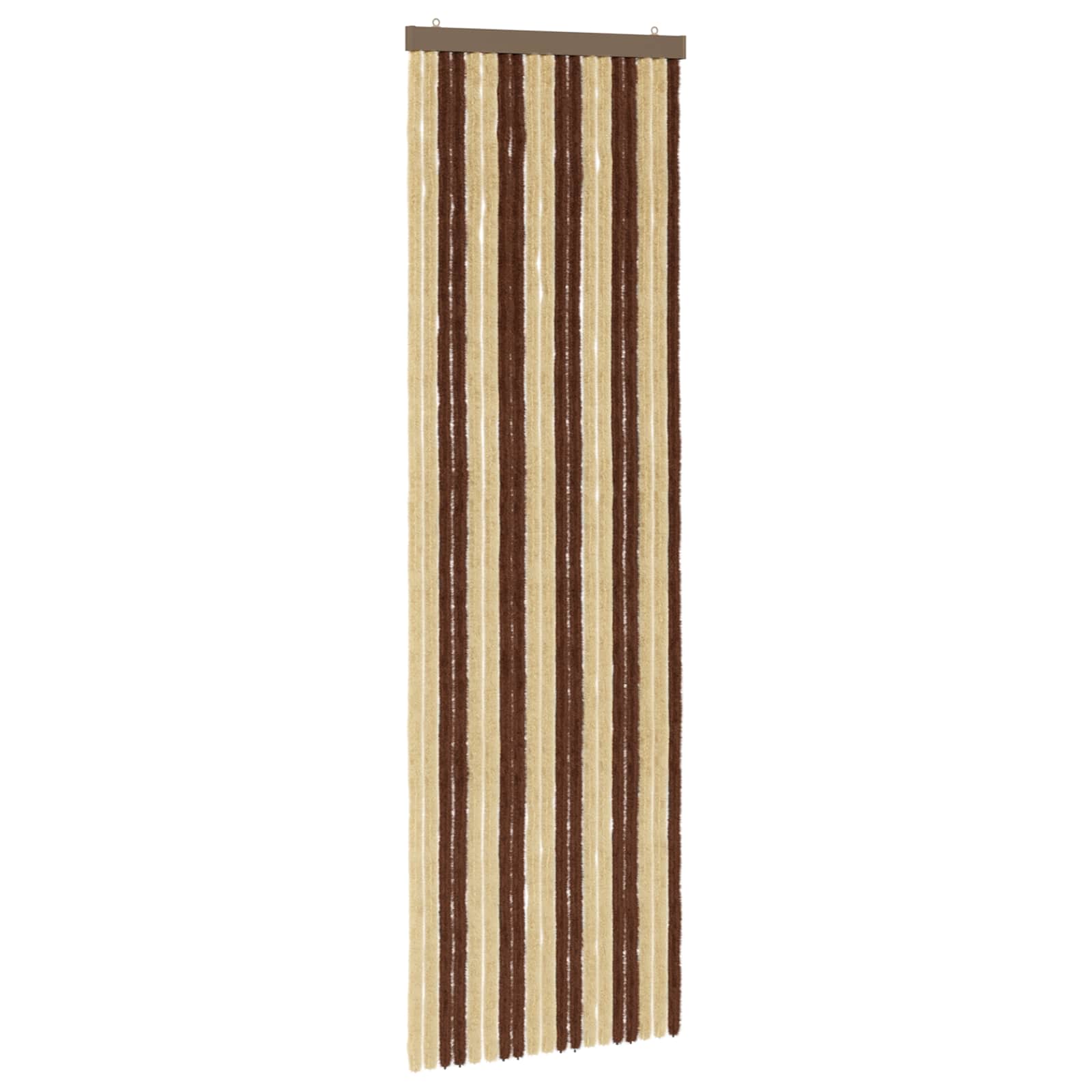 Insektsgardin Chenille Brun och beige 56 x 185 cm 100% PP
